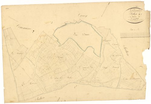 Echevannes - Section B - 3 P PLAN 248/3