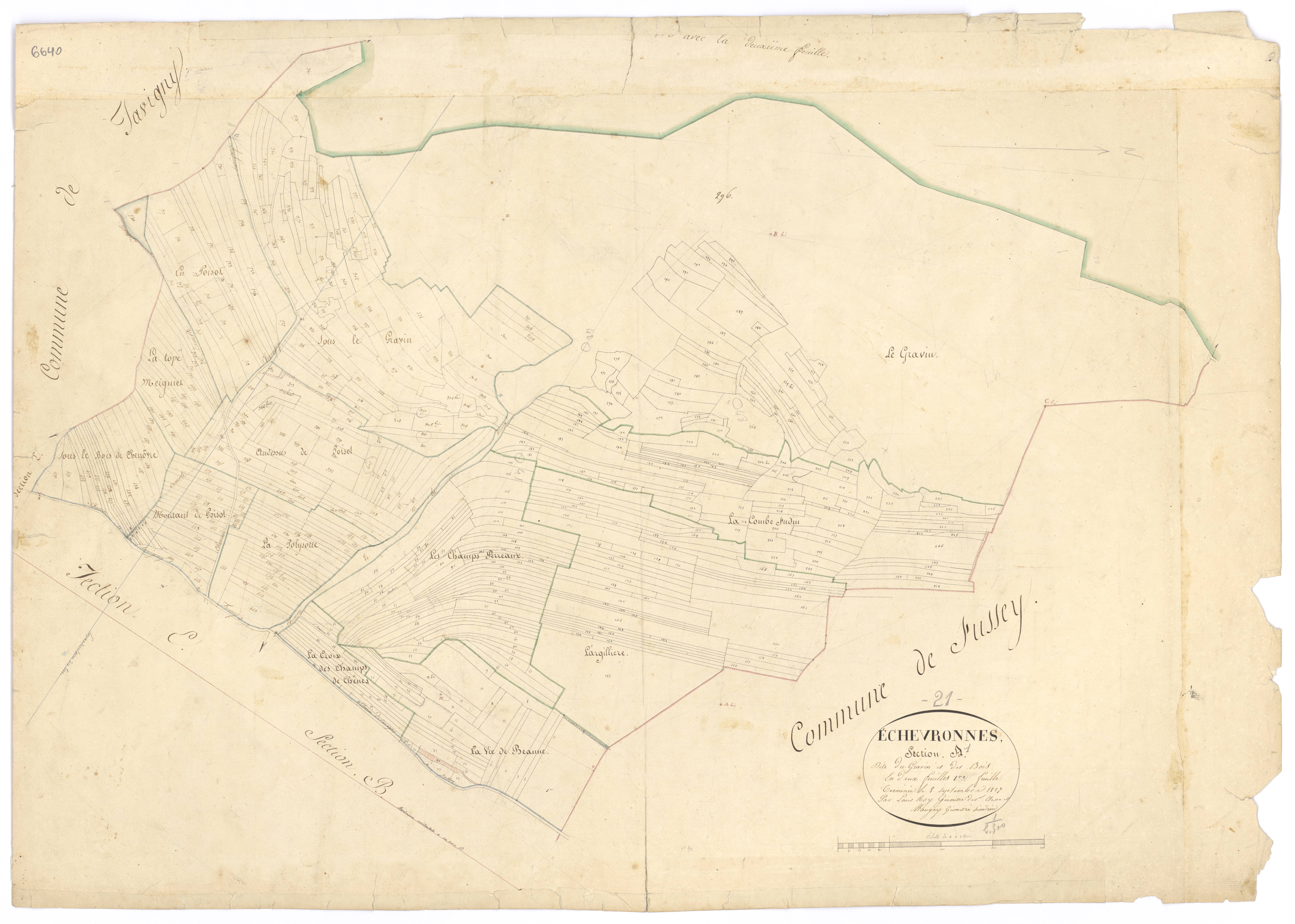 Echevronne - Section A1 - 3 P PLAN 249/2