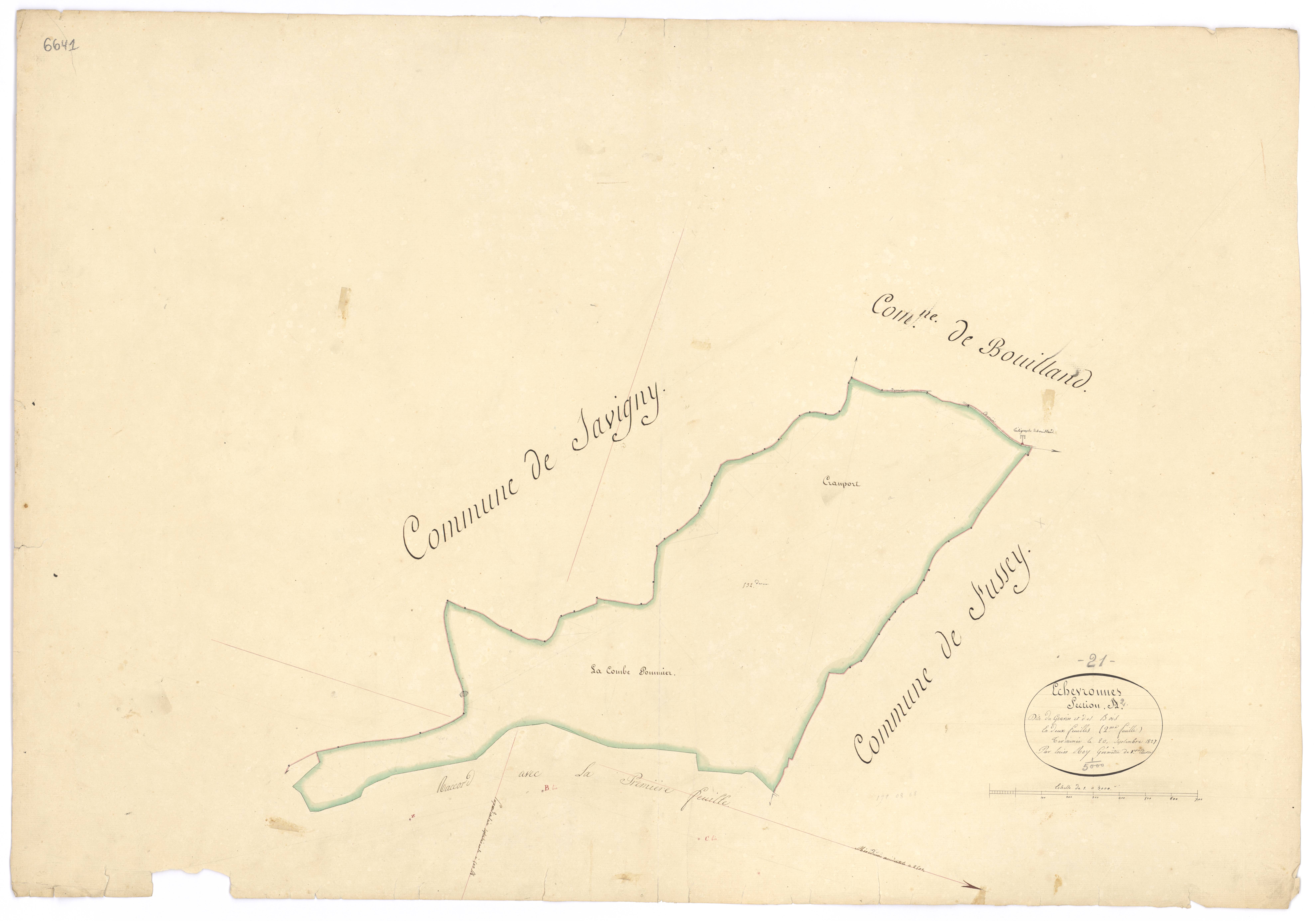 Echevronne - Section A2 - 3 P PLAN 249/3