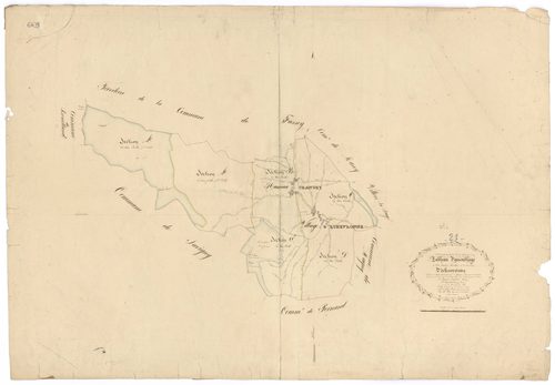 Echevronne - Tableau d'assemblage - 3 P PLAN 249/1