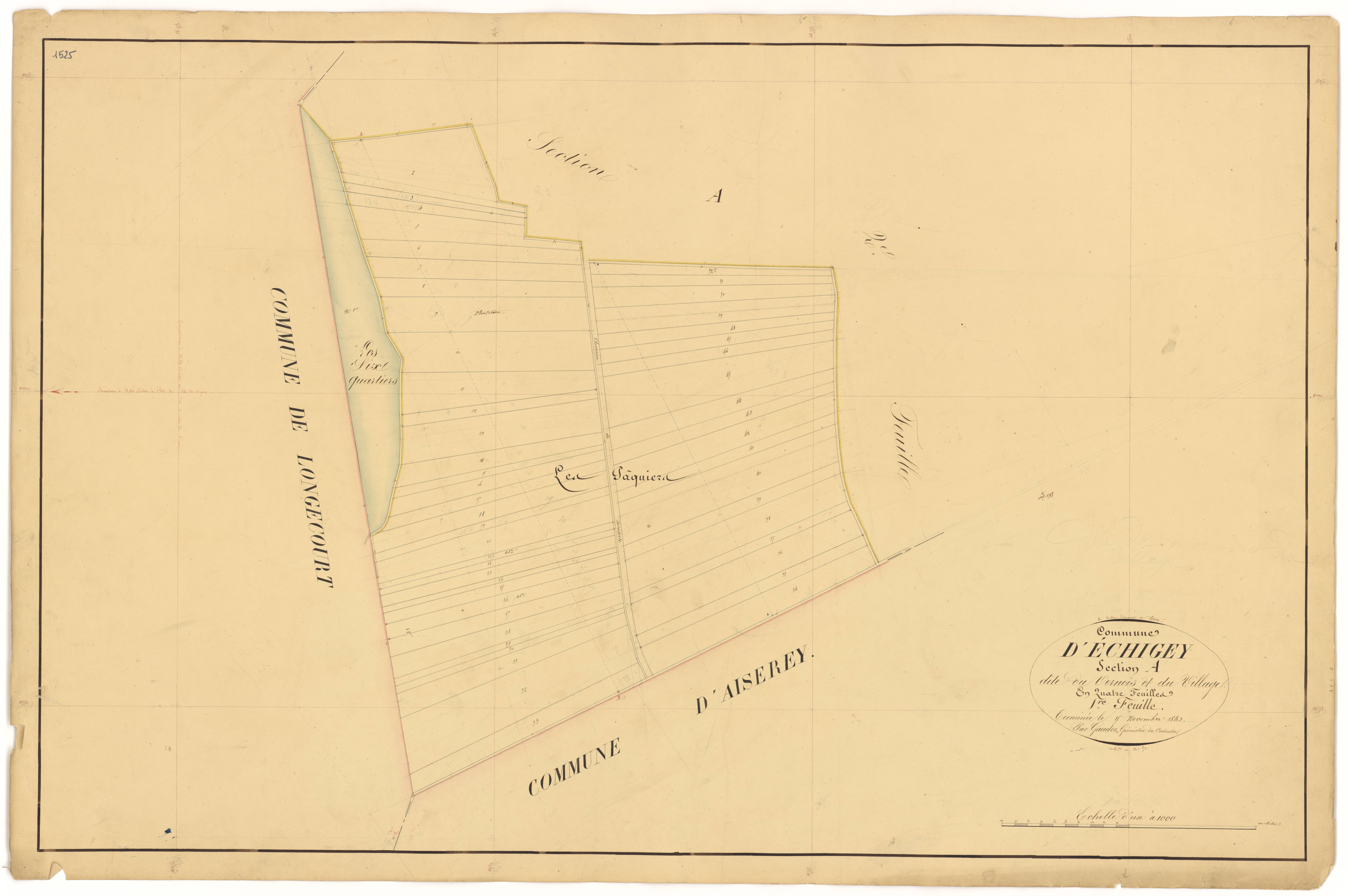 Echigey - Section A1 - 3 P PLAN 250/2