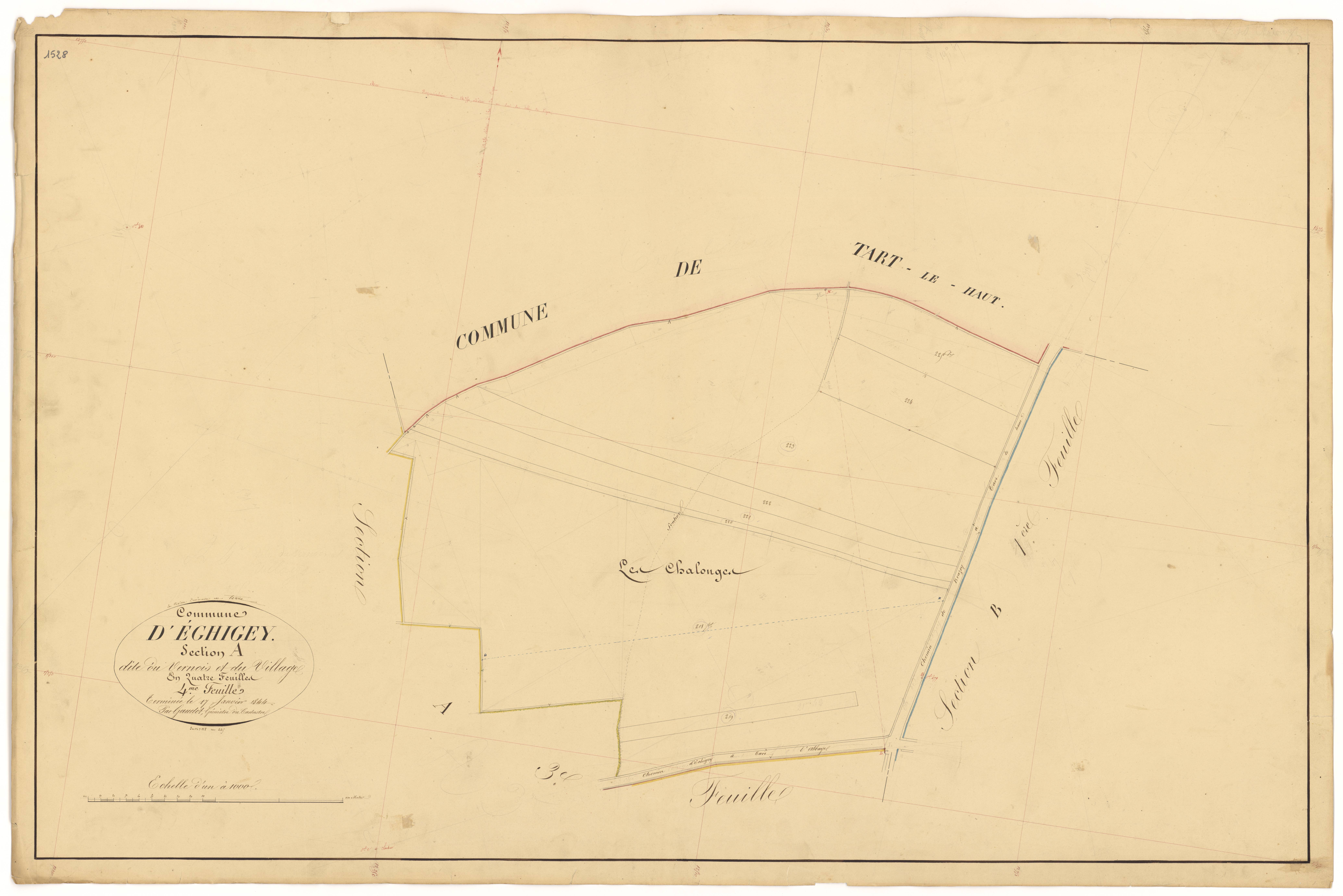 Echigey - Section A4 - 3 P PLAN 250/5