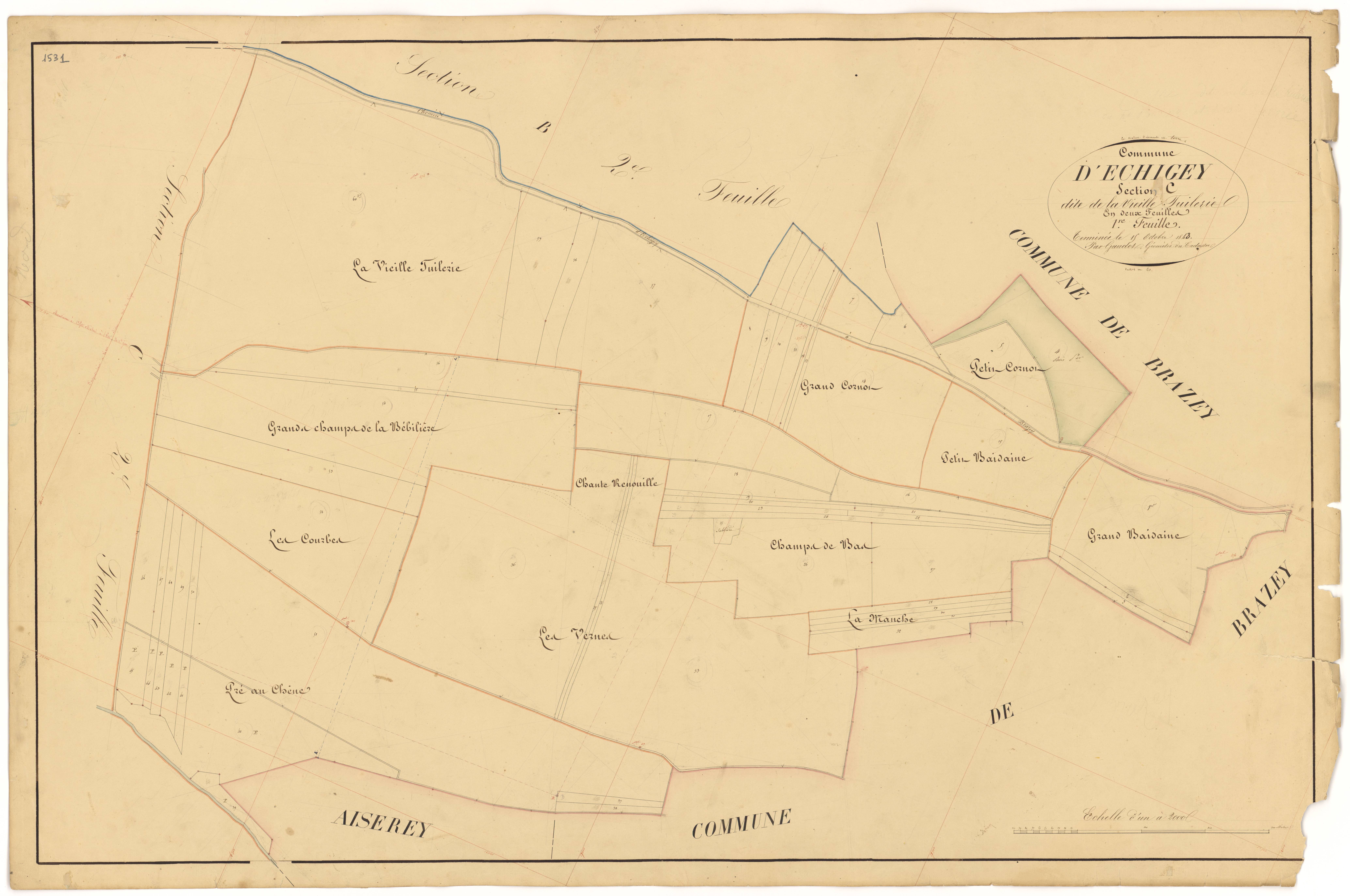 Echigey - Section C1 - 3 P PLAN 250/8