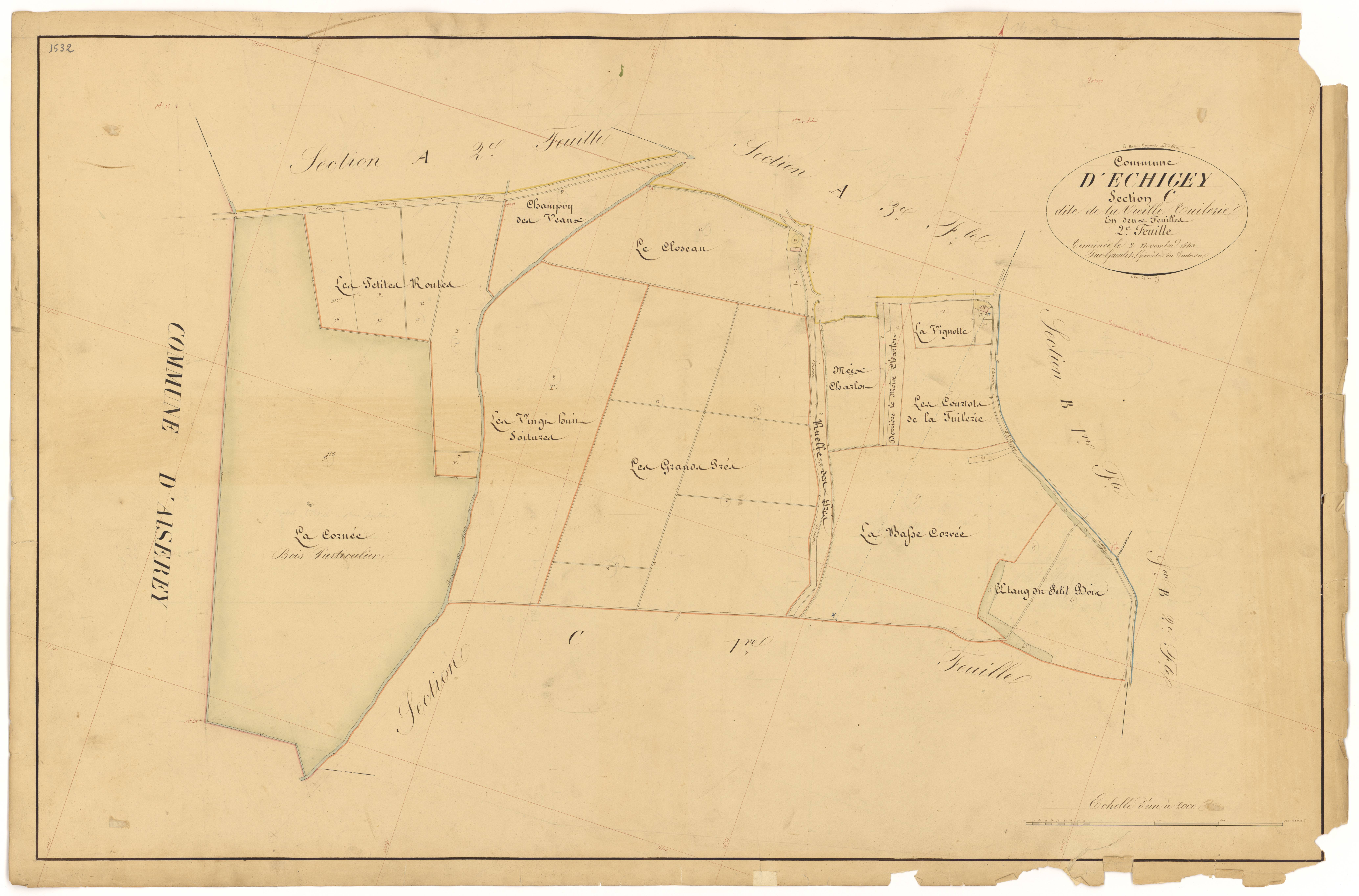 Echigey - Section C2 - 3 P PLAN 250/9