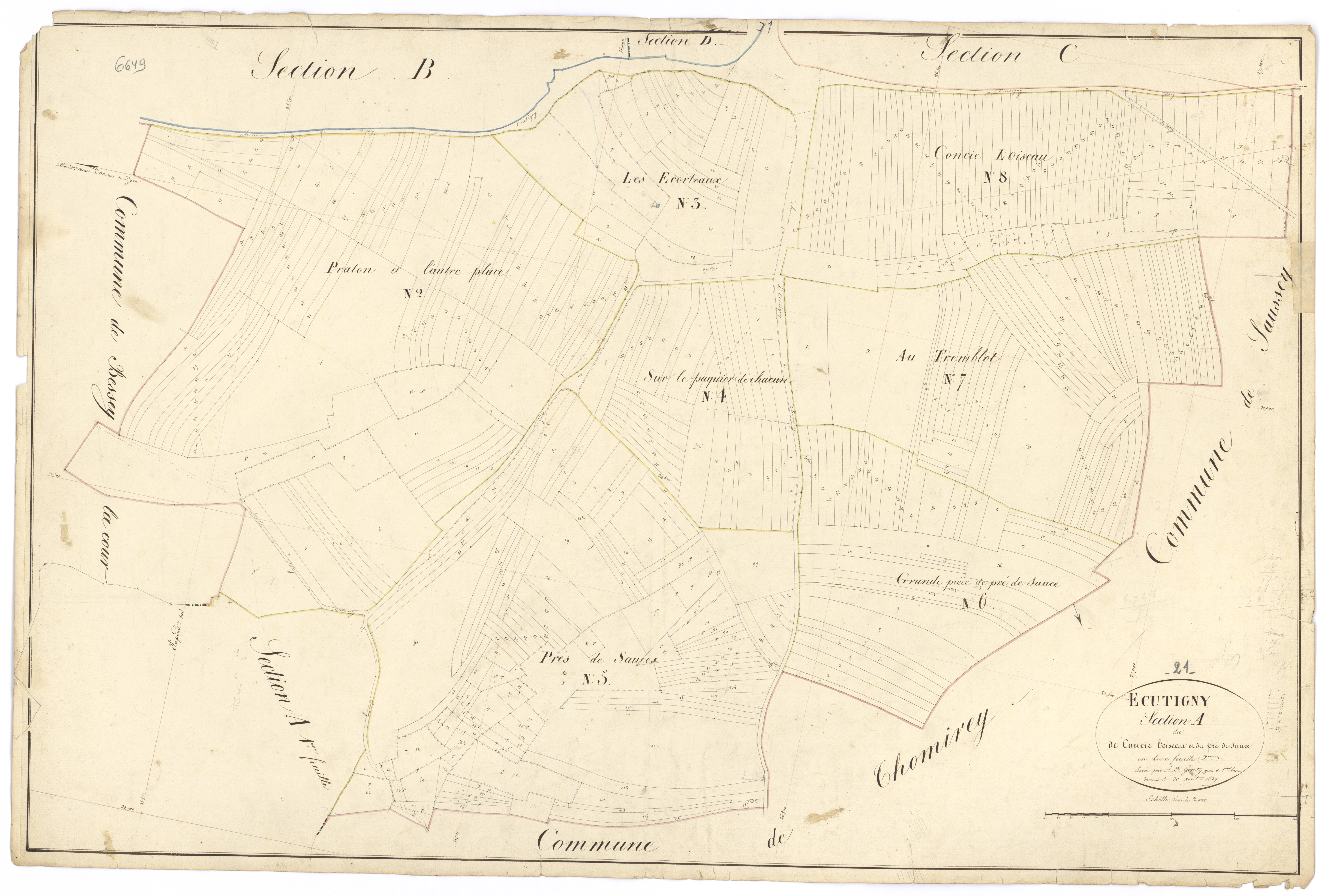 Ecutigny - Section A2 - 3 P PLAN 251/4