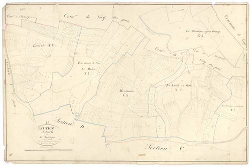 Ecutigny - Section B - 3 P PLAN 251/6