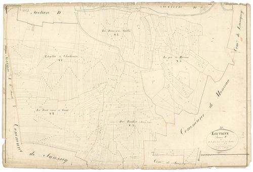 Ecutigny - Section C - 3 P PLAN 251/8