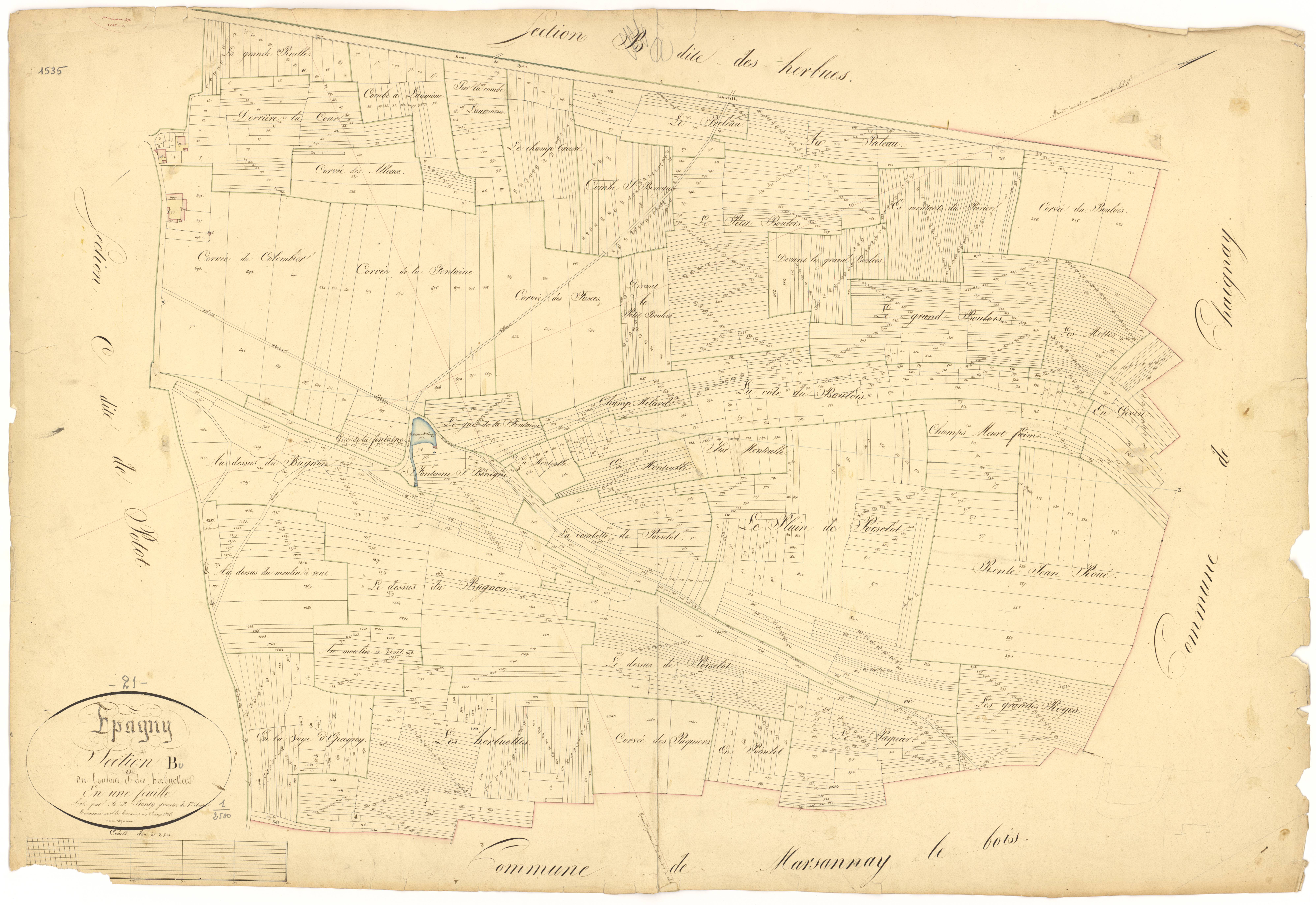 Epagny - Section B - 3 P PLAN 253/3