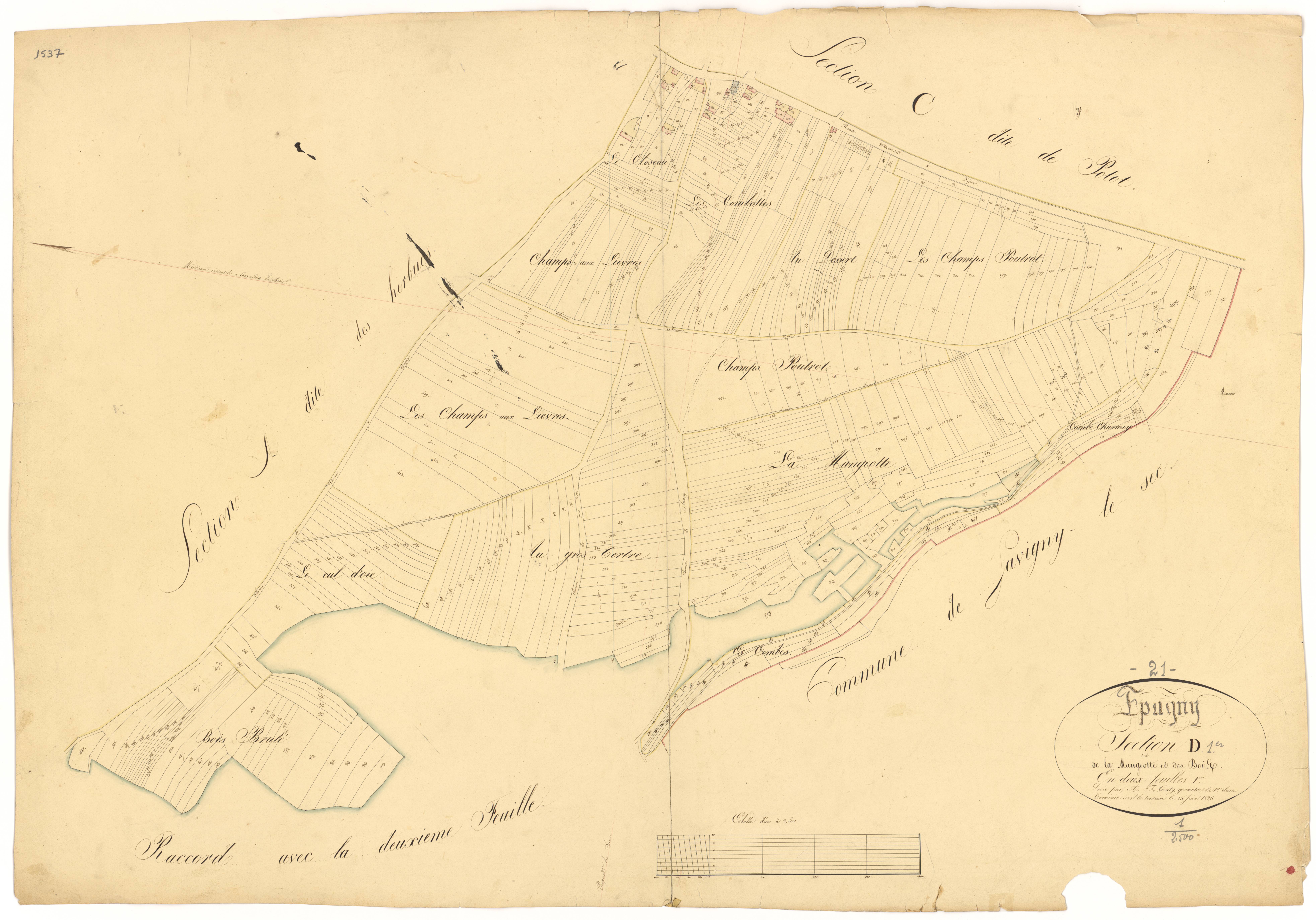 Epagny - Section D1 - 3 P PLAN 253/5