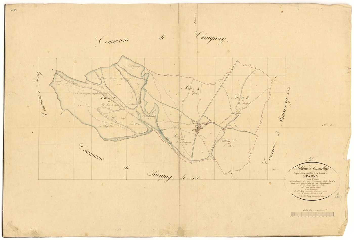 Epagny - Tableau d'assemblage - 3 P PLAN 253/1