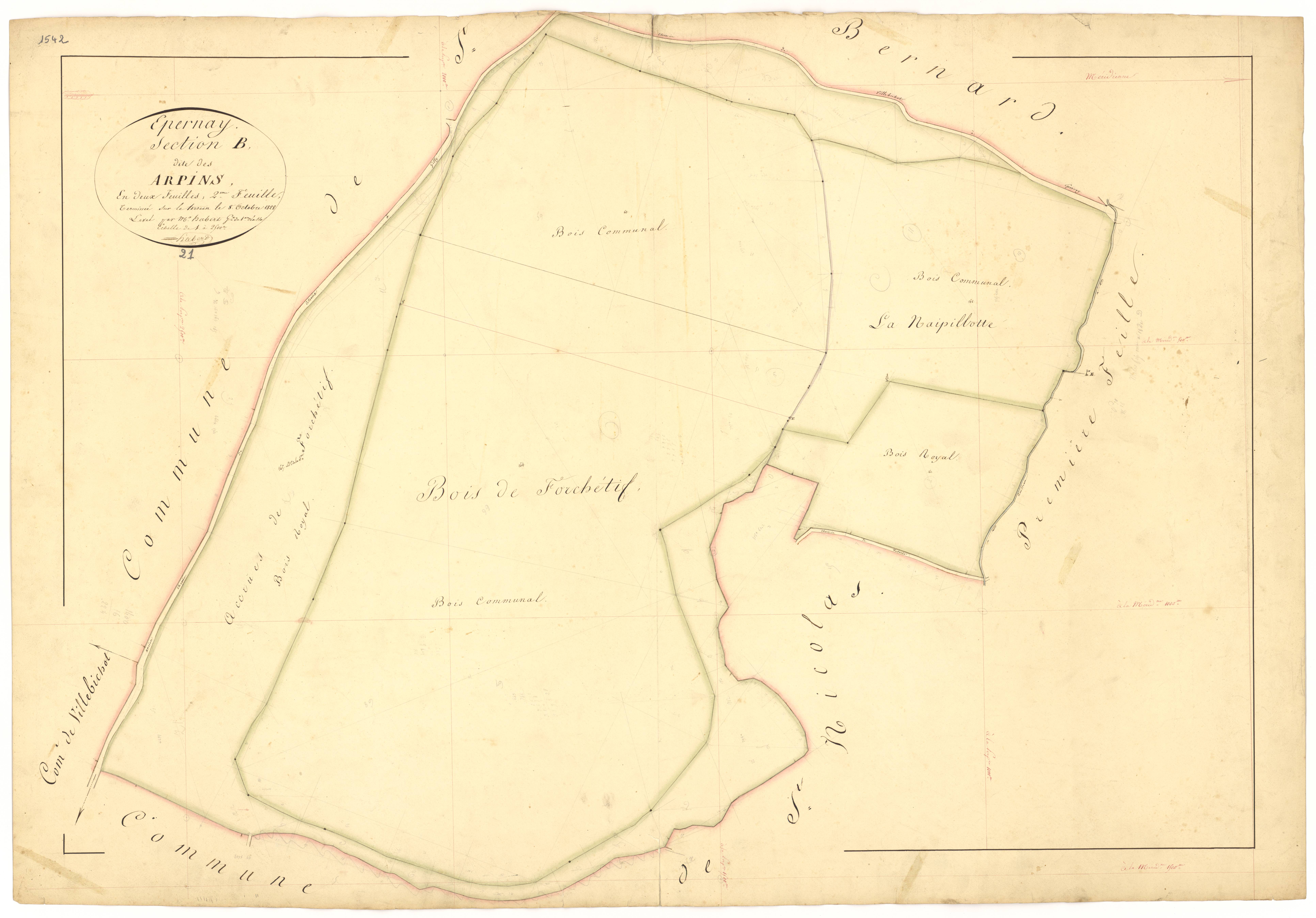 Epernay-sous-Gevrey - Section B2 - 3 P PLAN 254/4