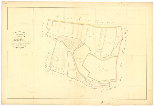 Epernay-sous-Gevrey - Section B1 - 3 P PLAN 254/3