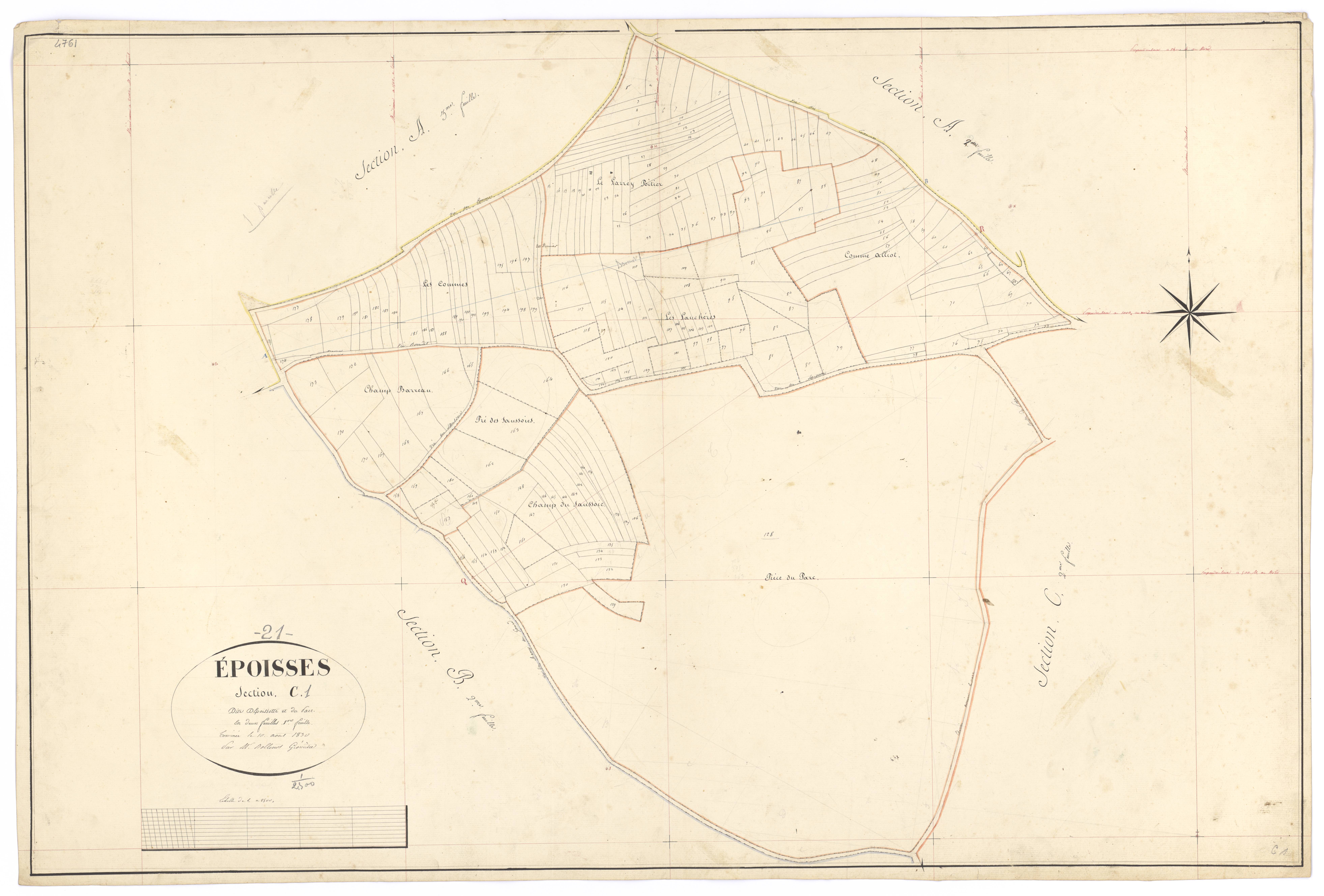 Epoisses - Section C1 - 3 P PLAN 255/7