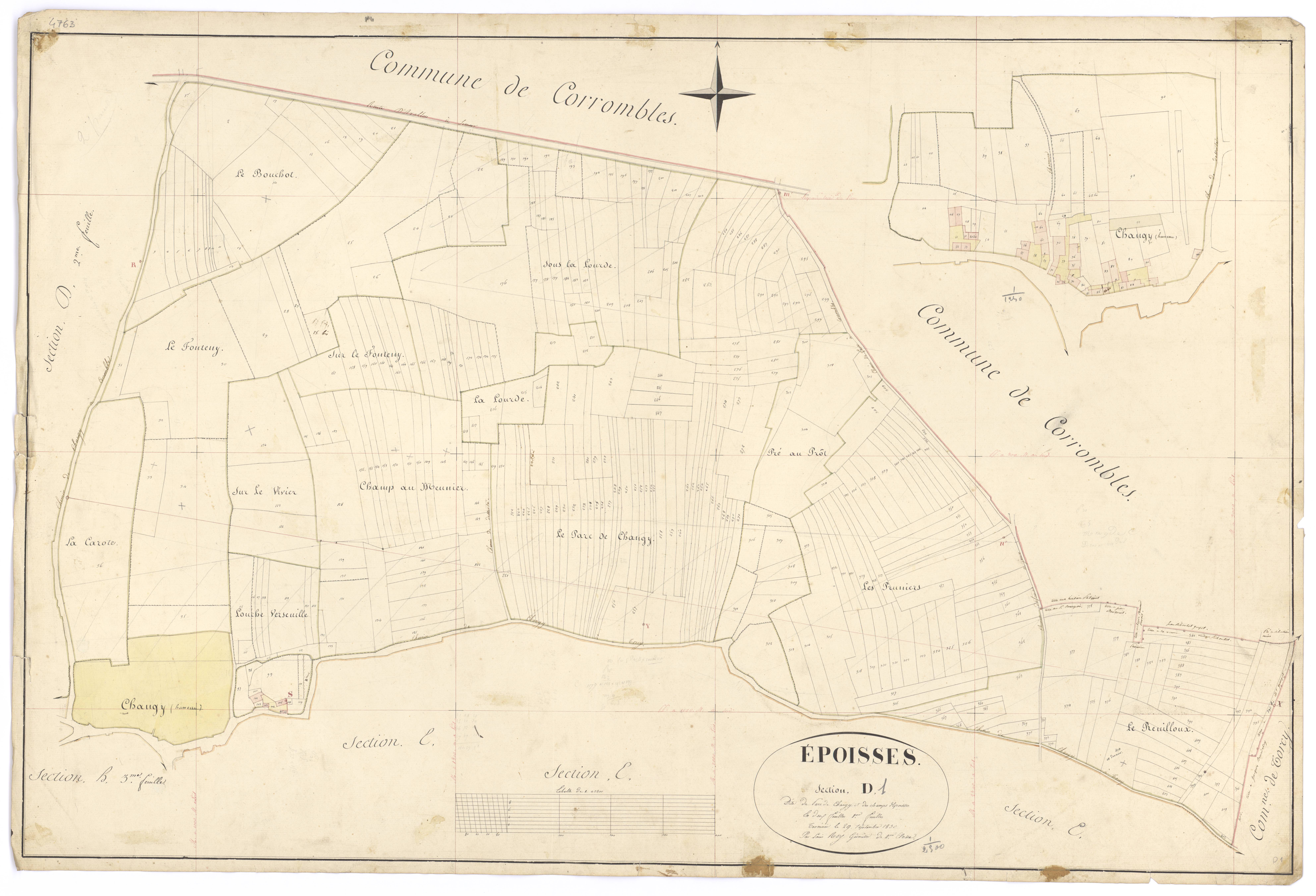 Epoisses - Section D1 - 3 P PLAN 255/9