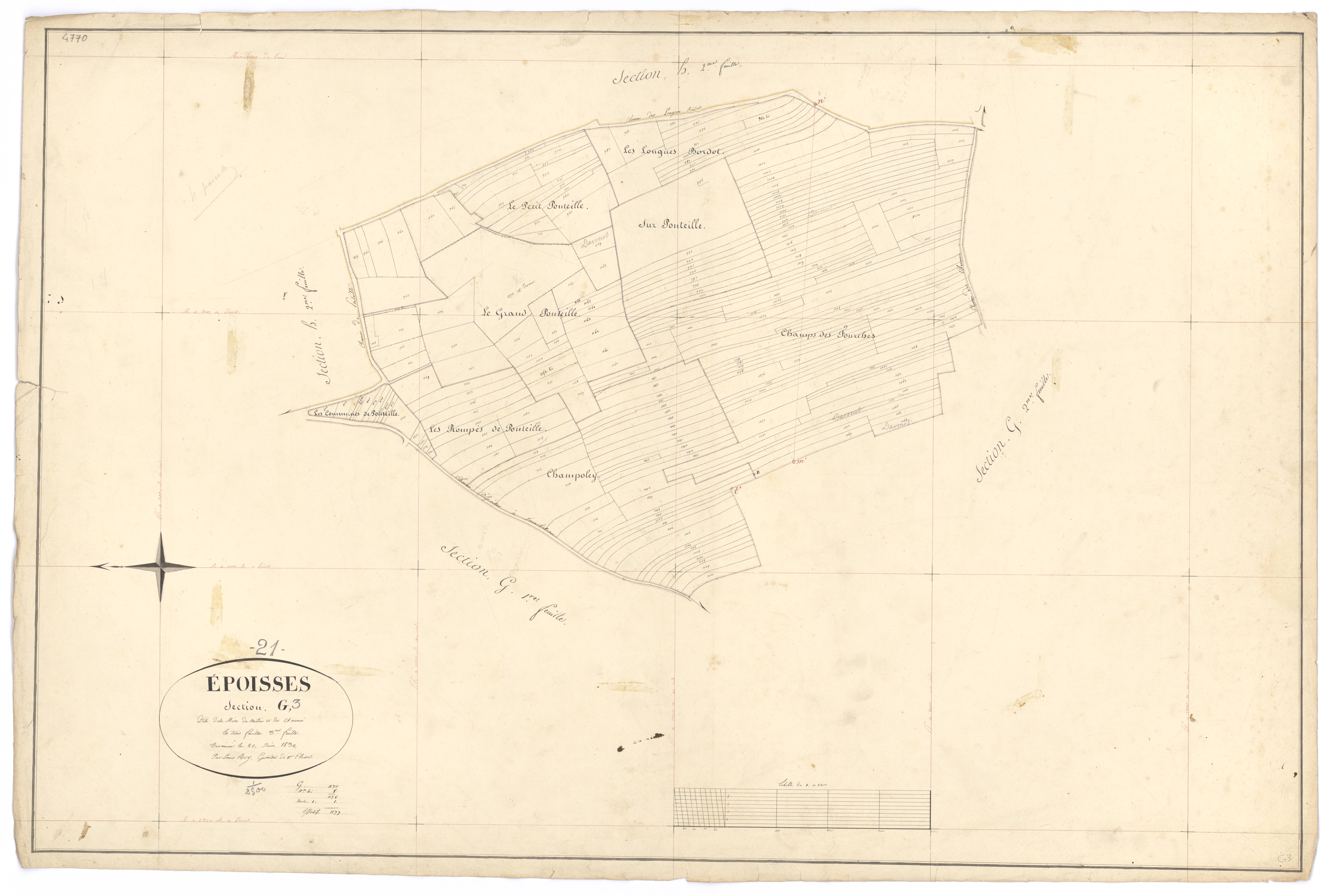 Epoisses - Section G3 - 3 P PLAN 255/16