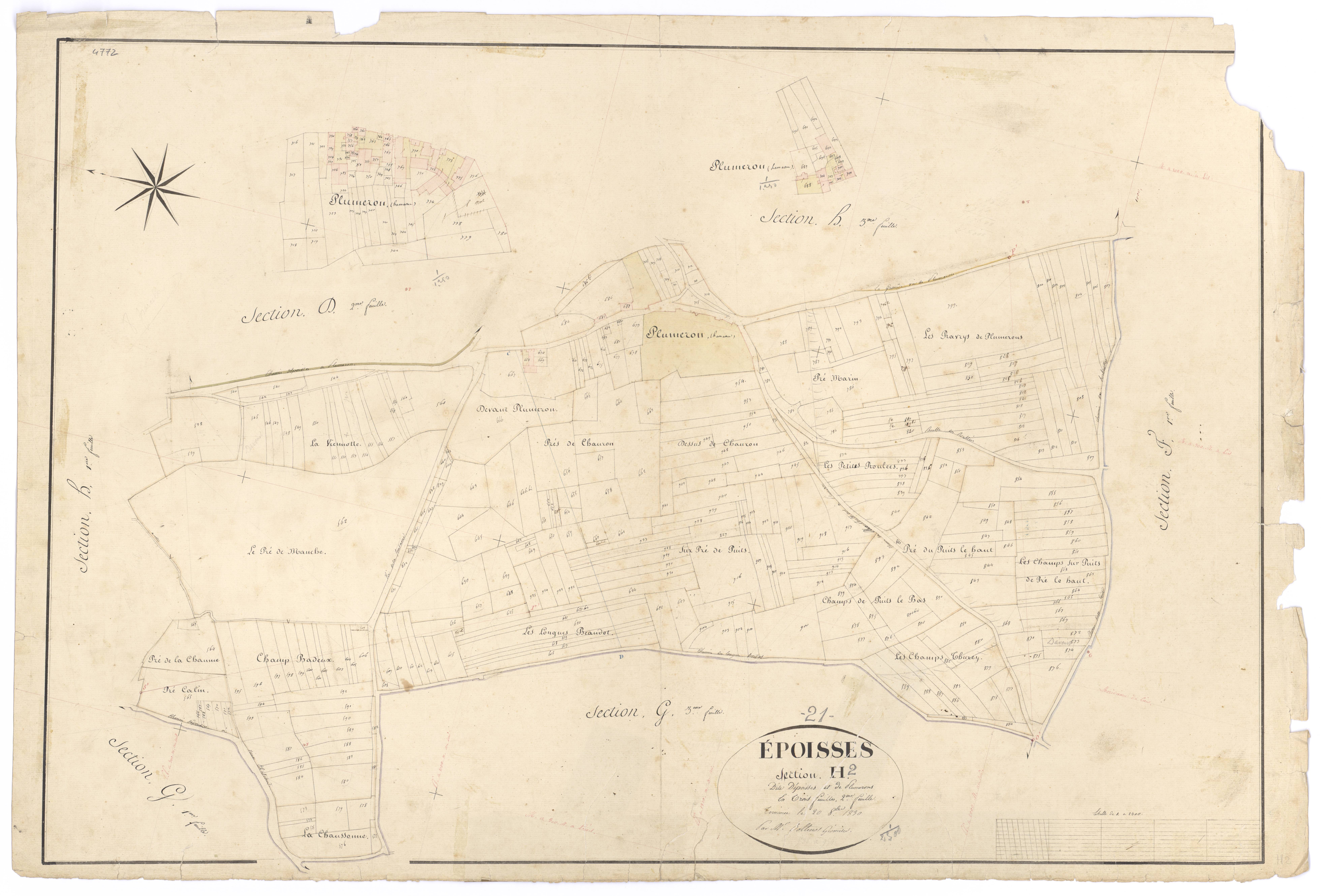 Epoisses - Section H2 - 3 P PLAN 255/18