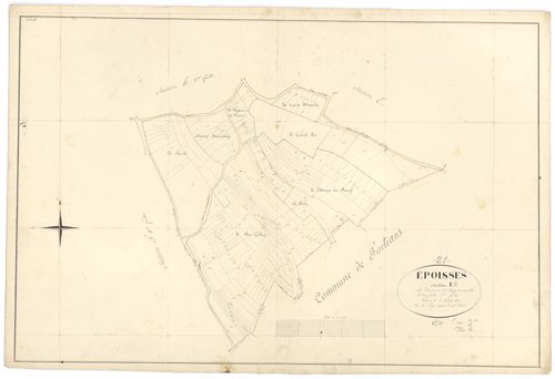 Epoisses - Section F2 - 3 P PLAN 255/13