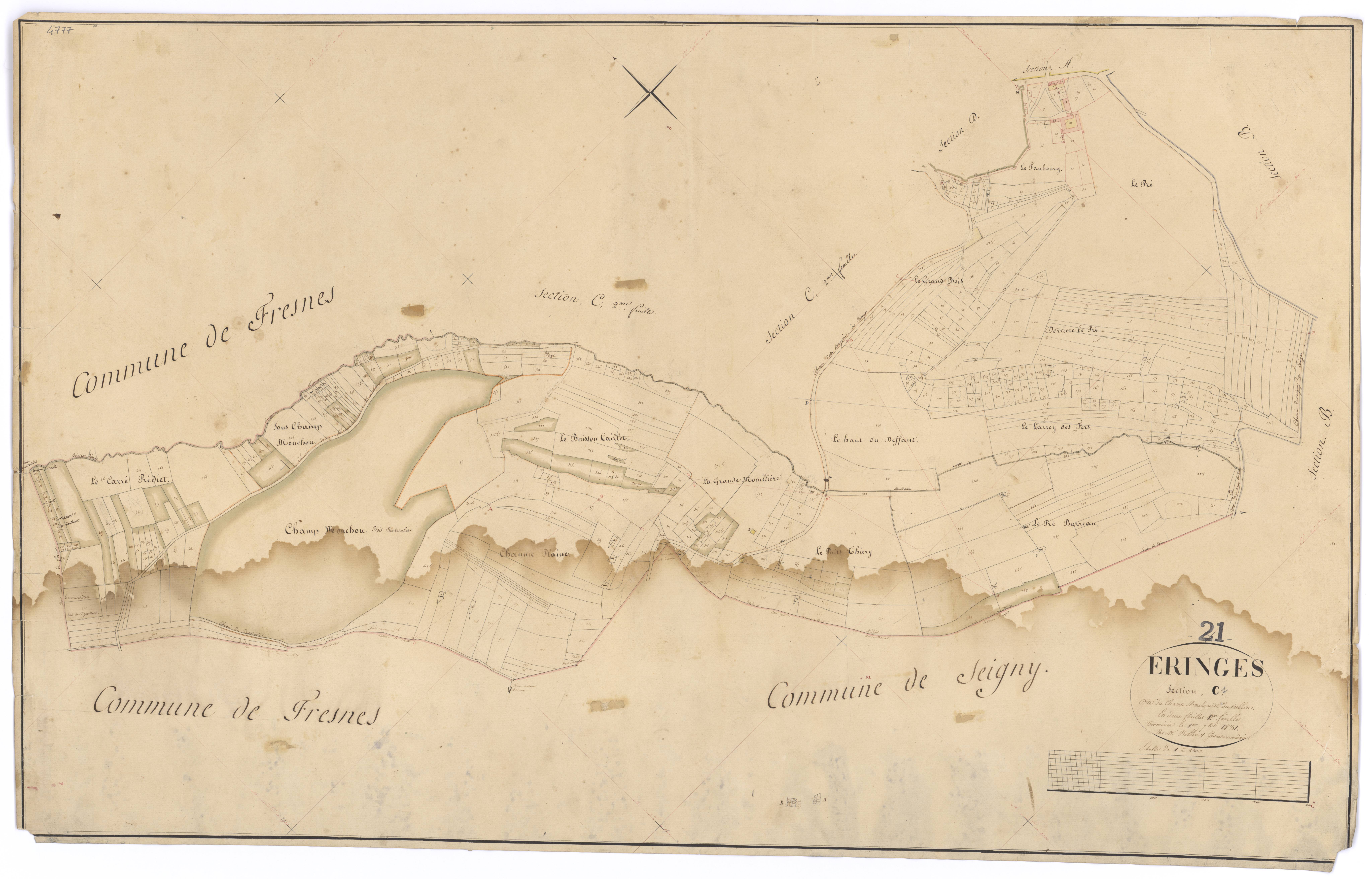 Eringes - Section C1 - 3 P PLAN 256/4