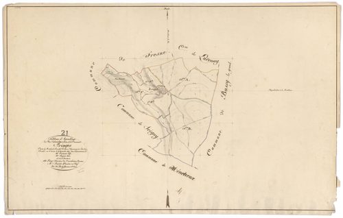 Eringes - Tableau d'assemblage - 3 P PLAN 256/1