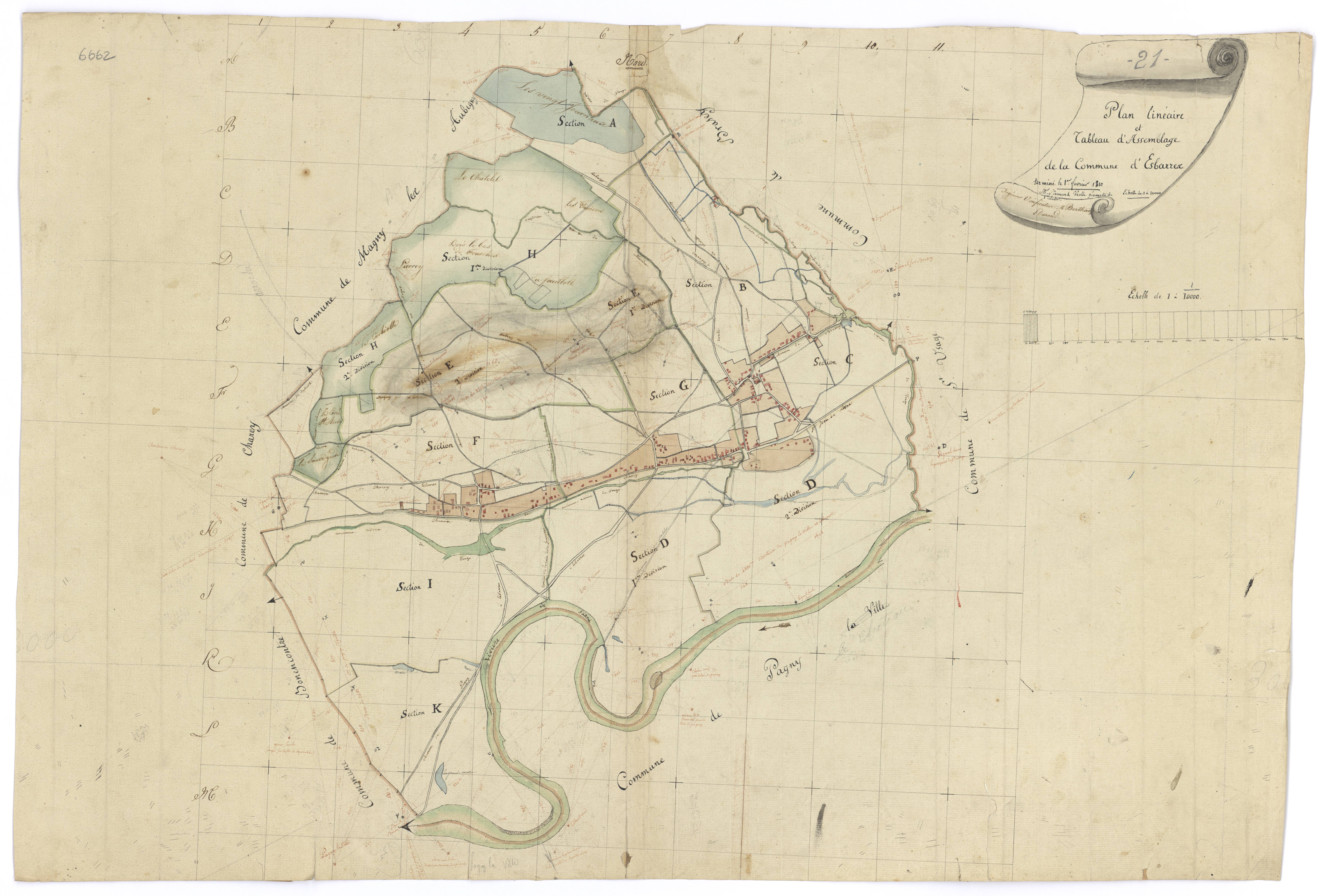 Esbarres - Tableau d'assemblage - 3 P PLAN 257/1