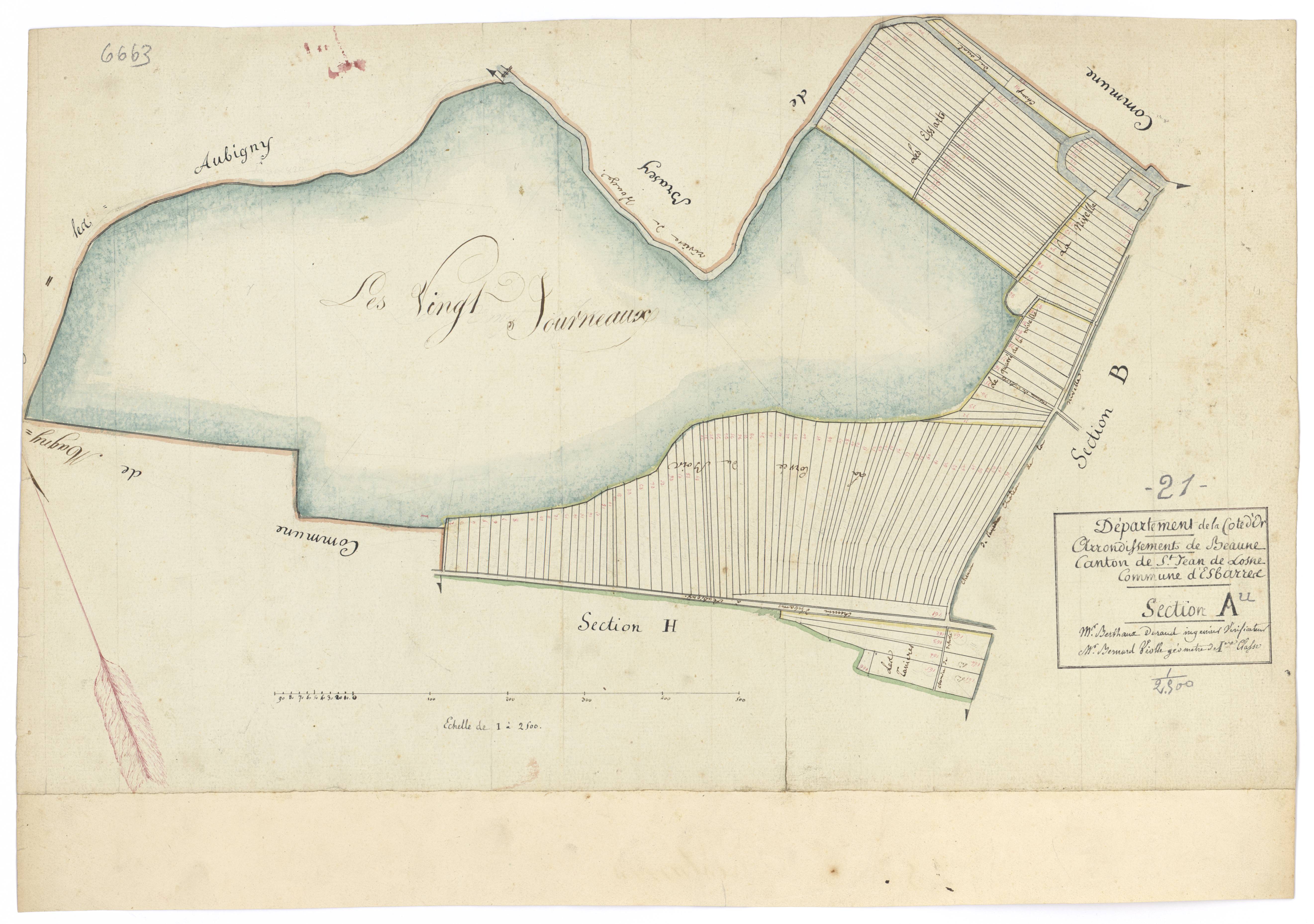 Esbarres - Section A - 3 P PLAN 257/2
