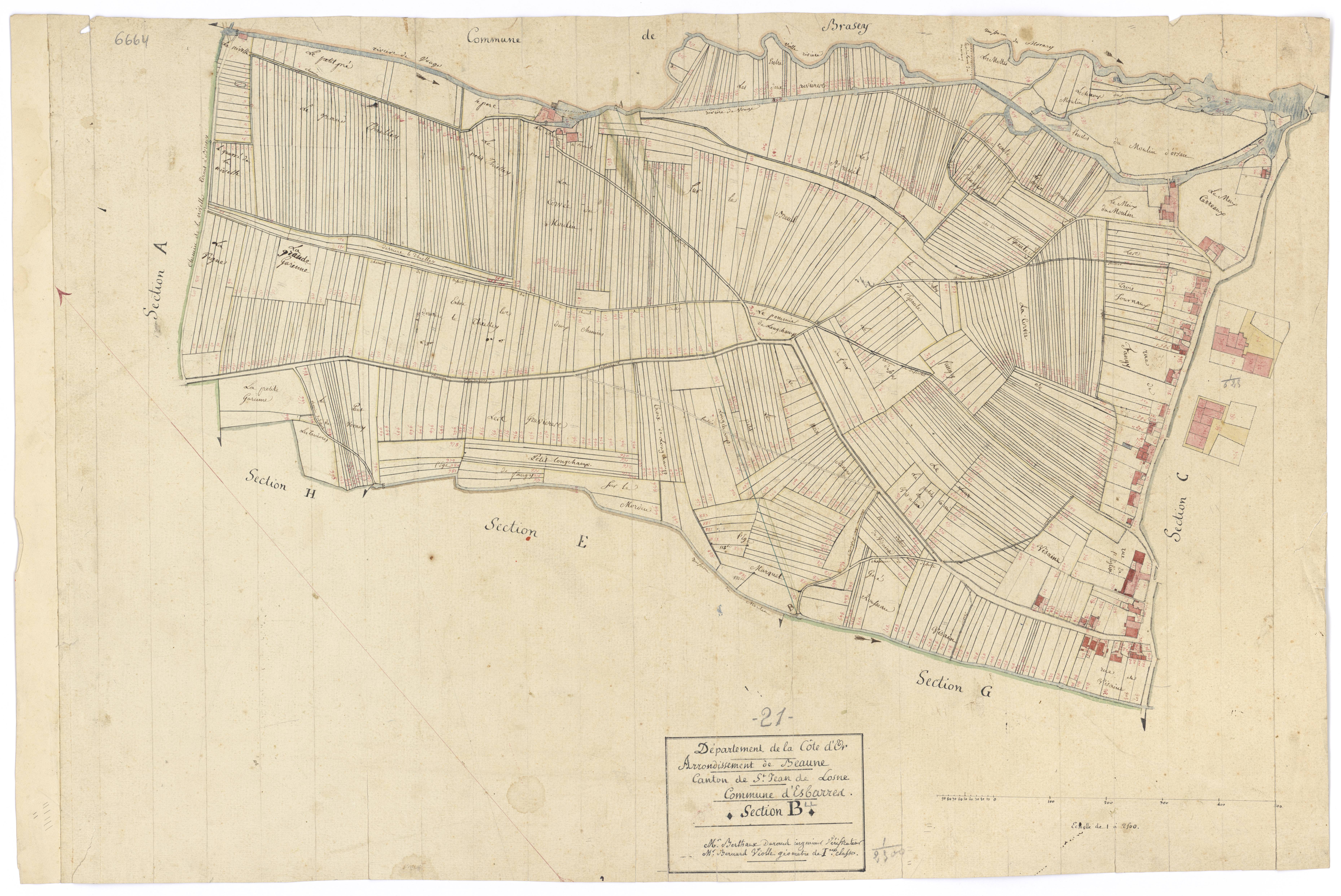 Esbarres - Section B - 3 P PLAN 257/3