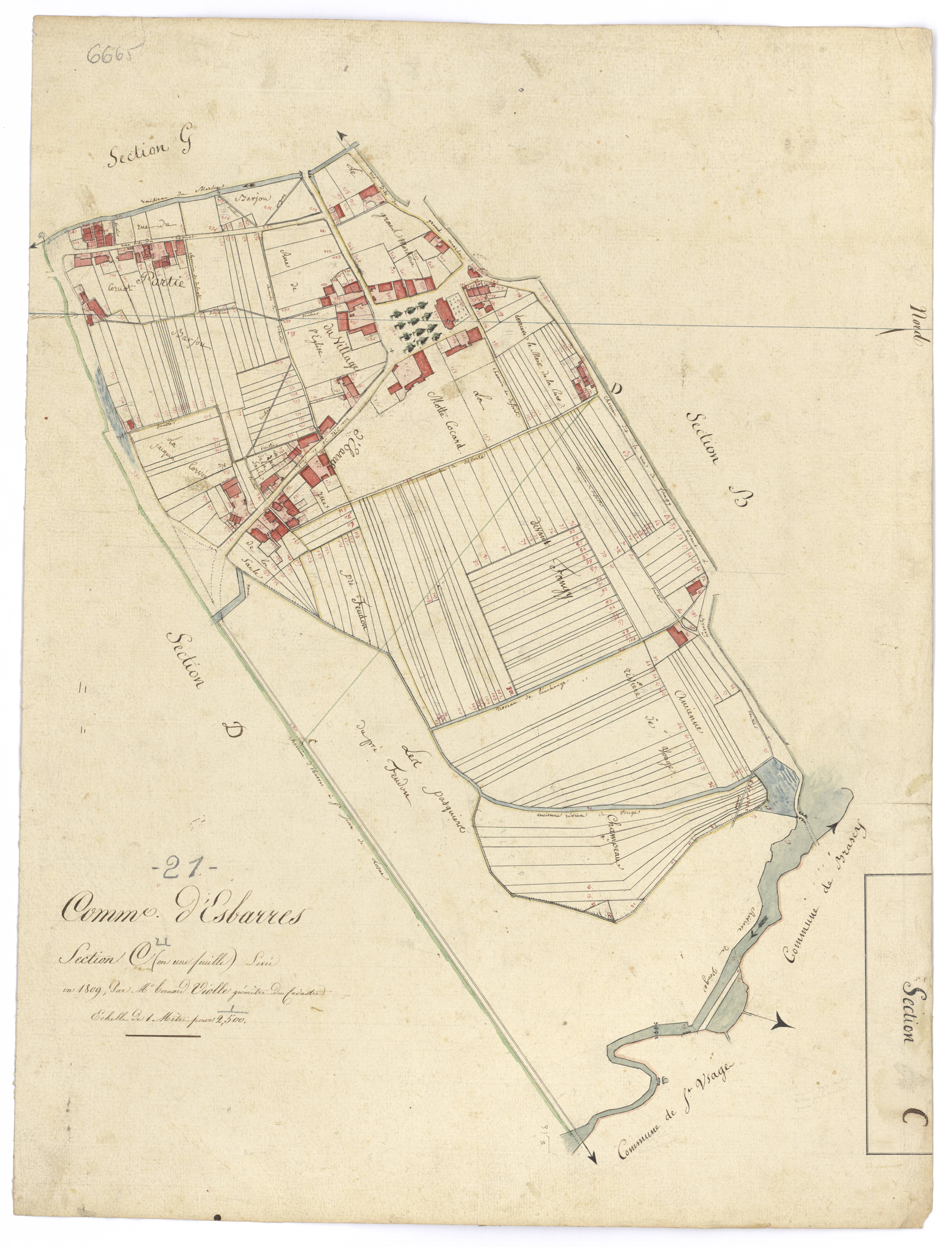Esbarres - Section C - 3 P PLAN 257/4