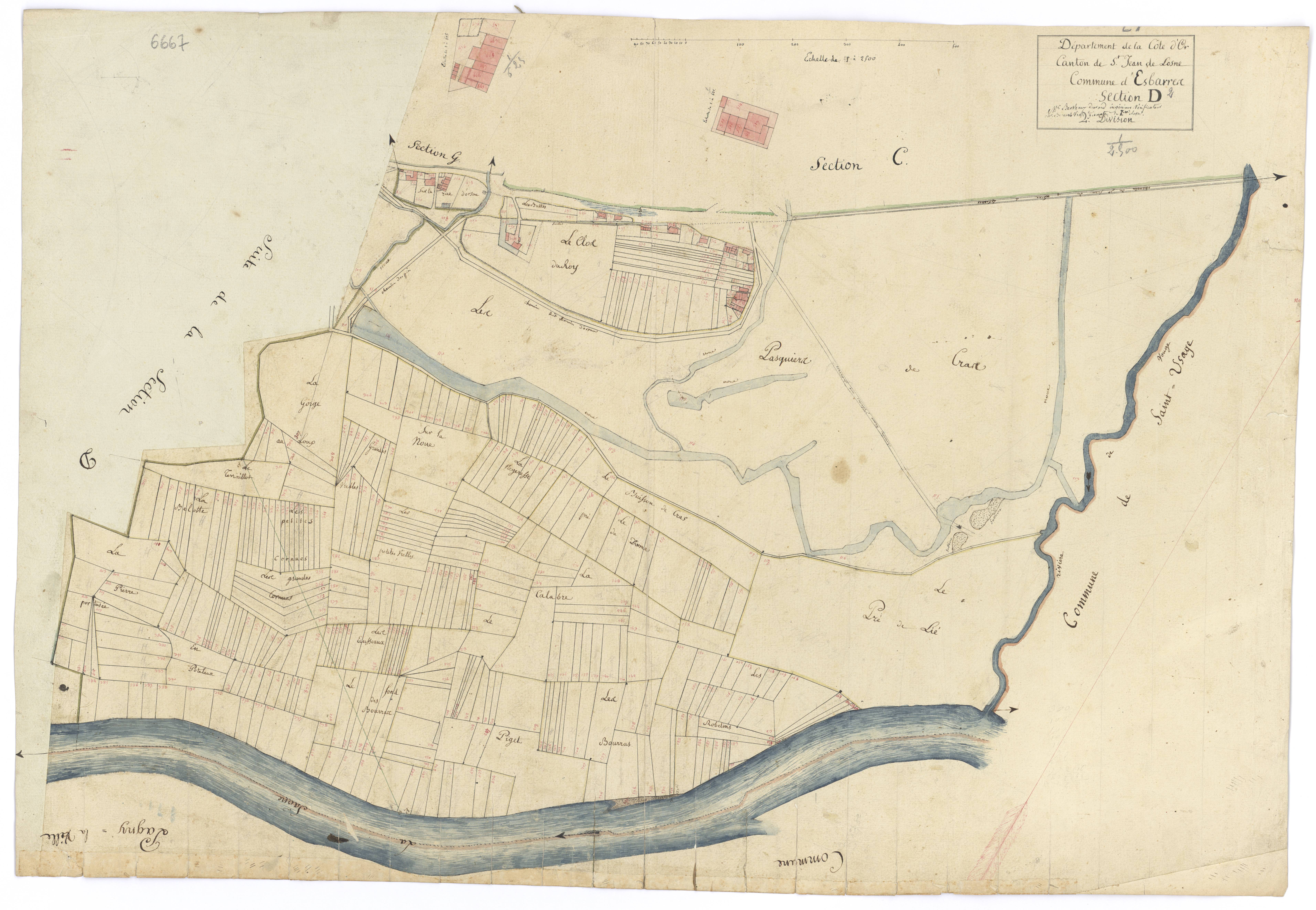 Esbarres - Section D2 - 3 P PLAN 257/6
