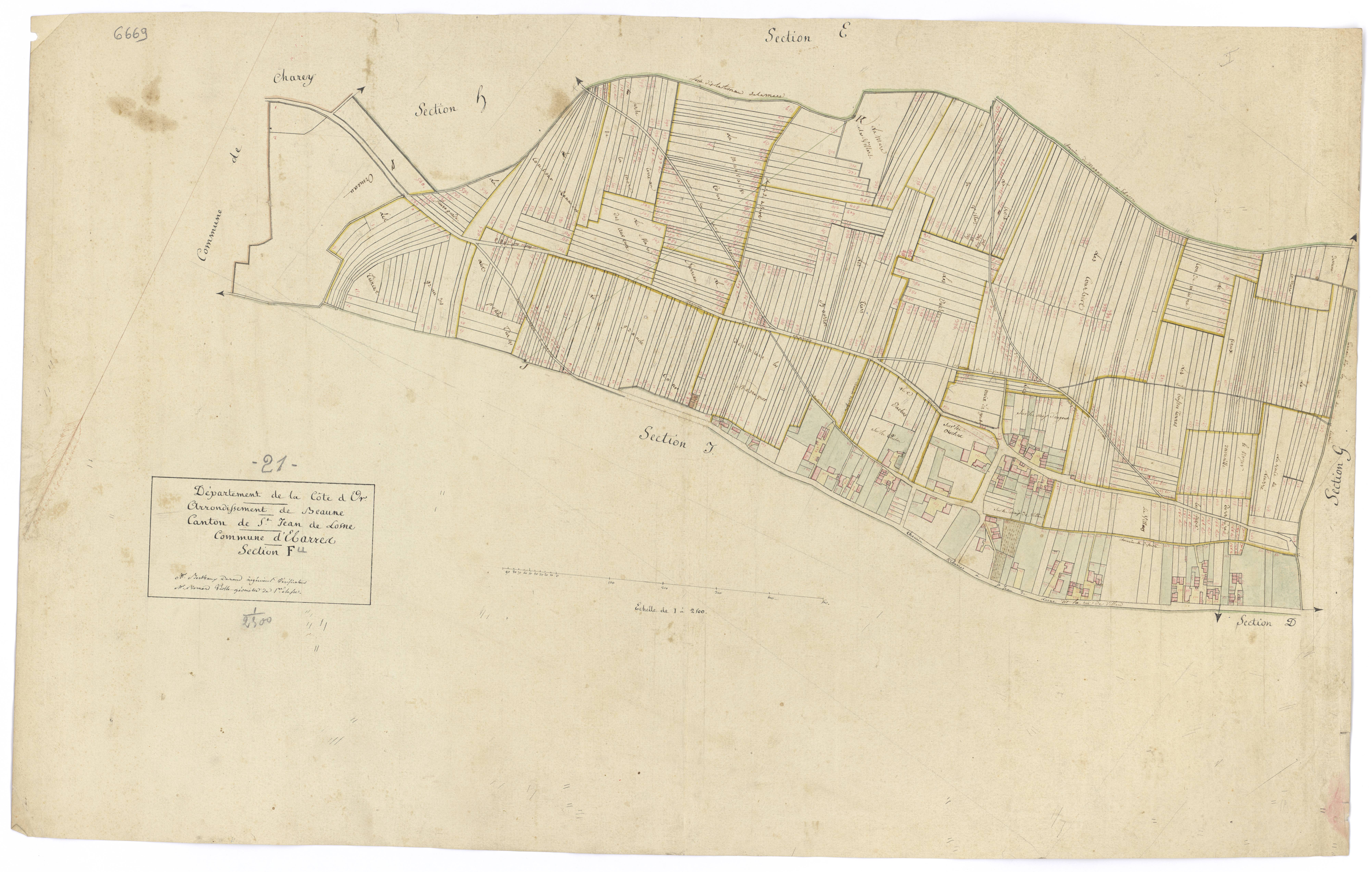 Esbarres - Section F - 3 P PLAN 257/8