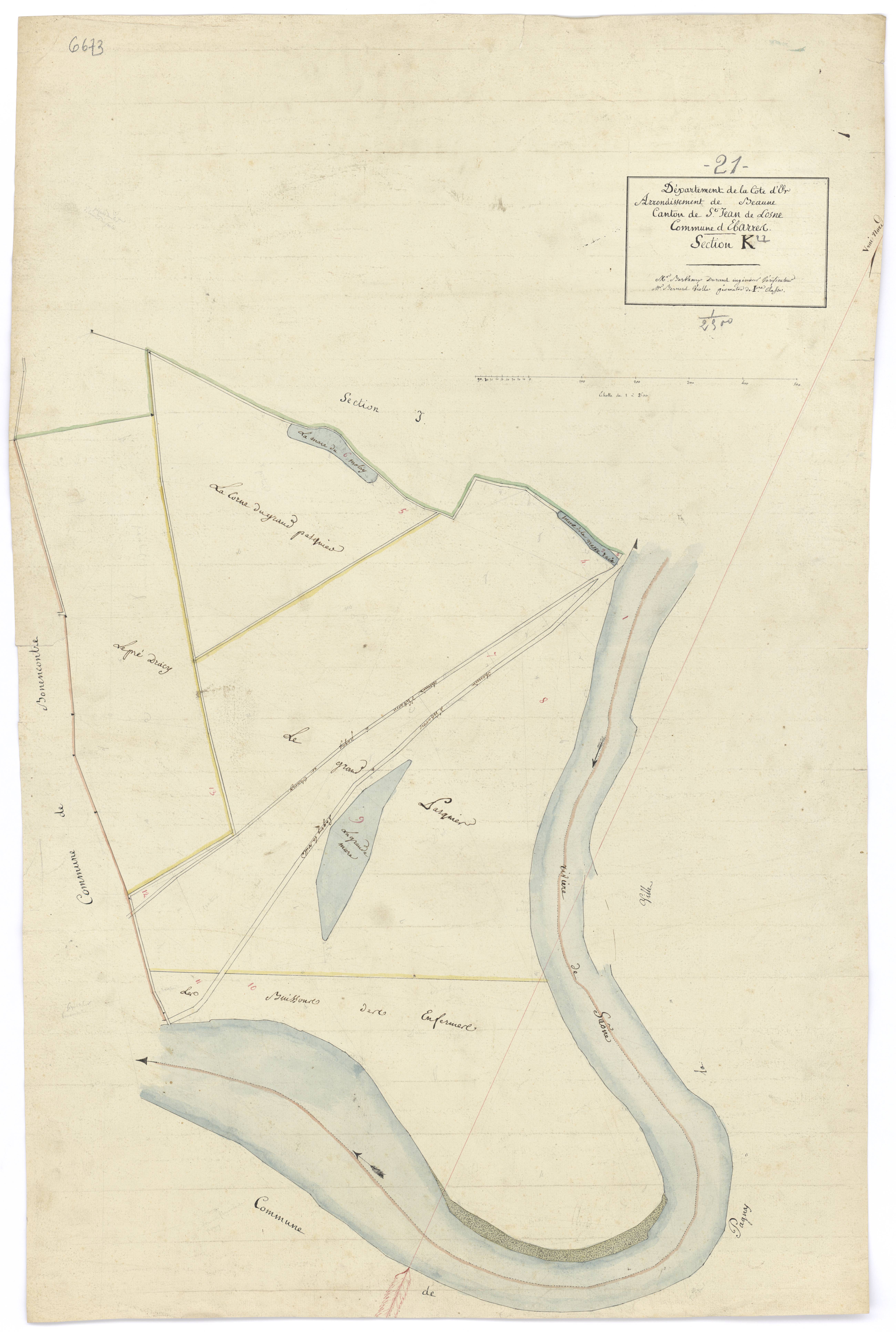 Esbarres - Section K - 3 P PLAN 257/12