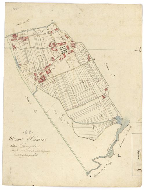 Esbarres - Section C - 3 P PLAN 257/4