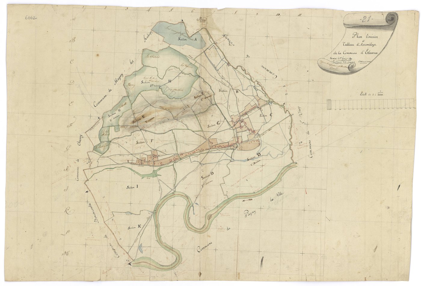 Esbarres - Tableau d'assemblage - 3 P PLAN 257/1
