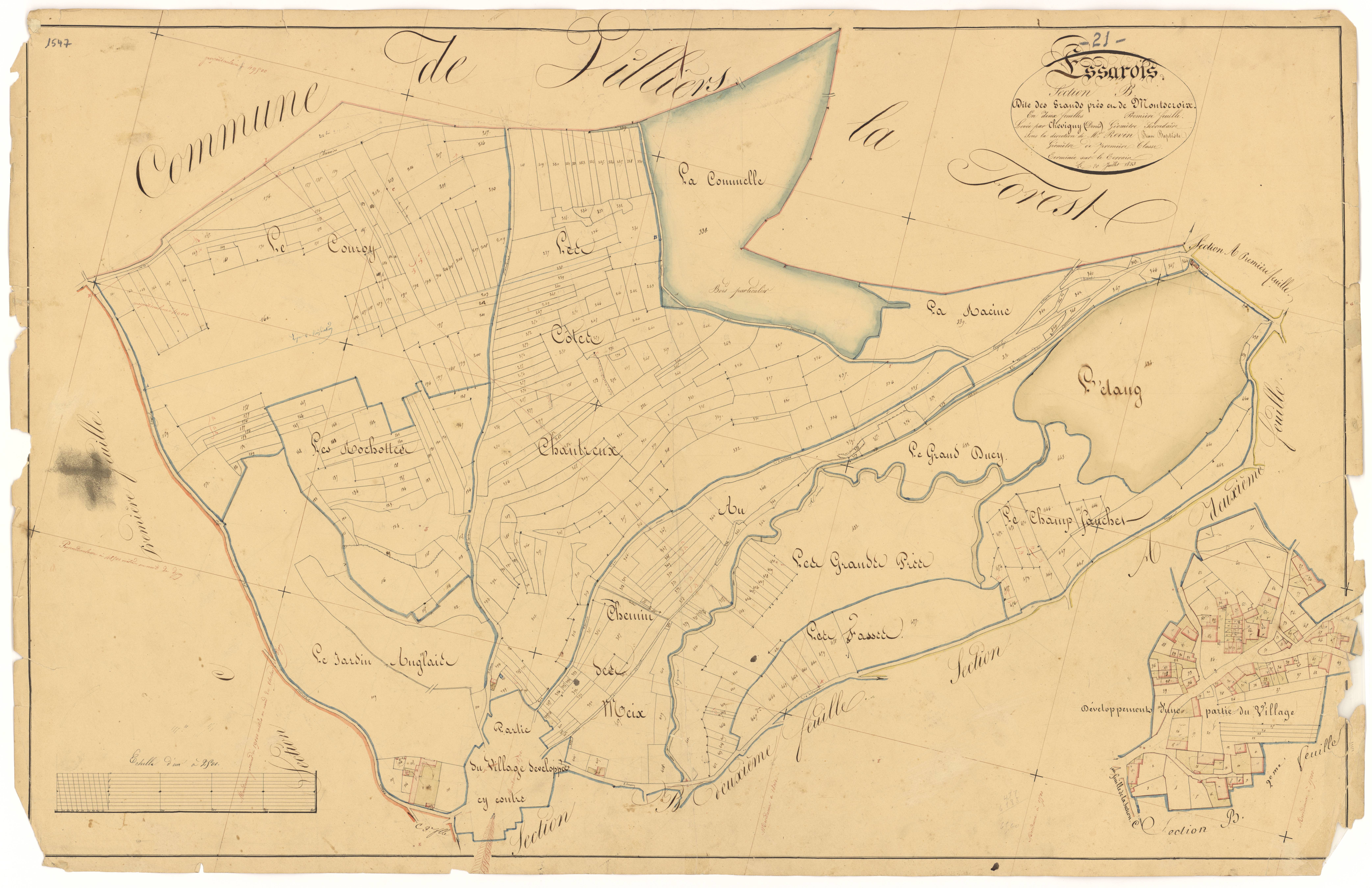 Essarois - Section B1 - 3 P PLAN 258/4