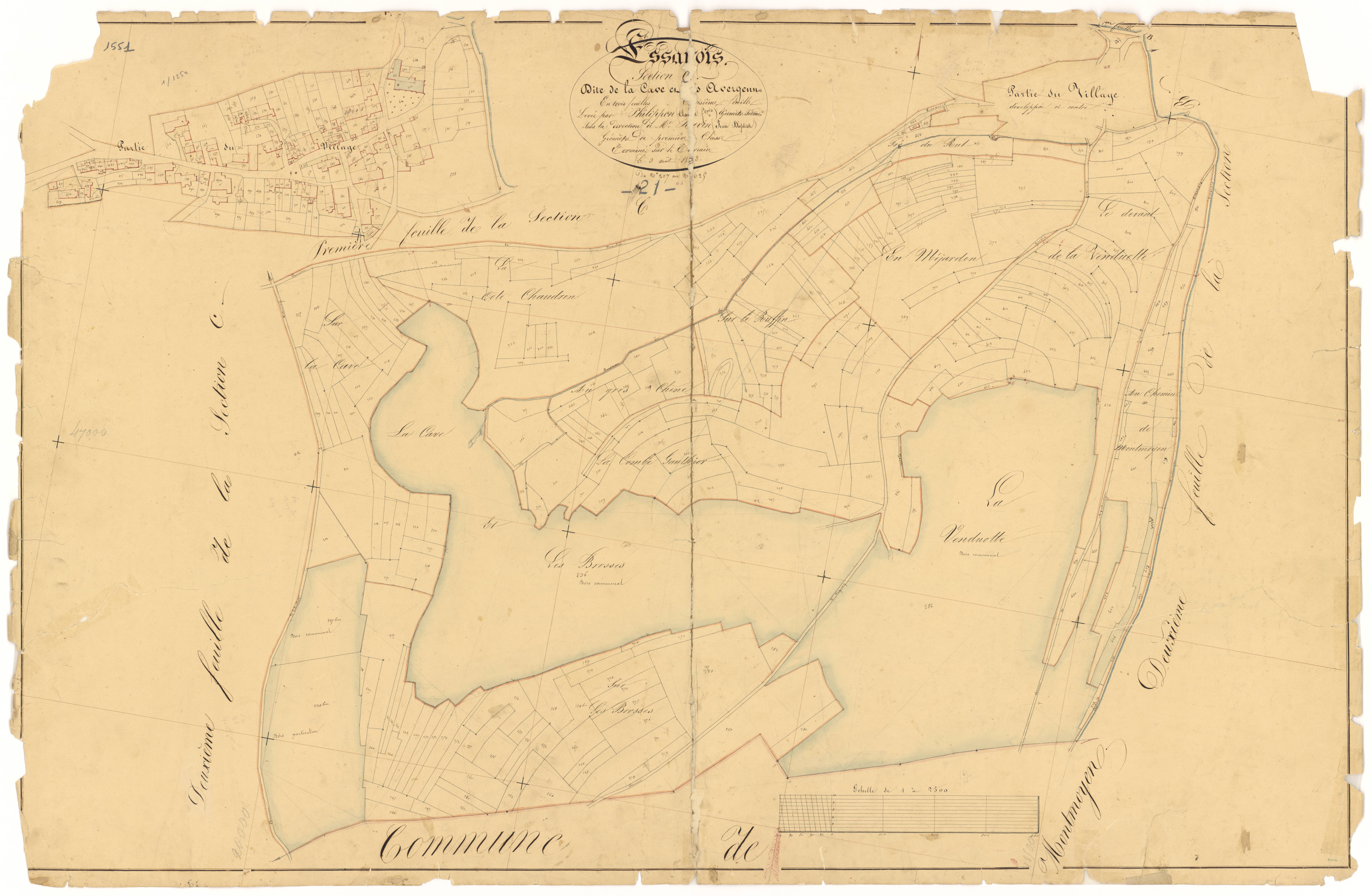 Essarois - Section C3 - 3 P PLAN 258/8