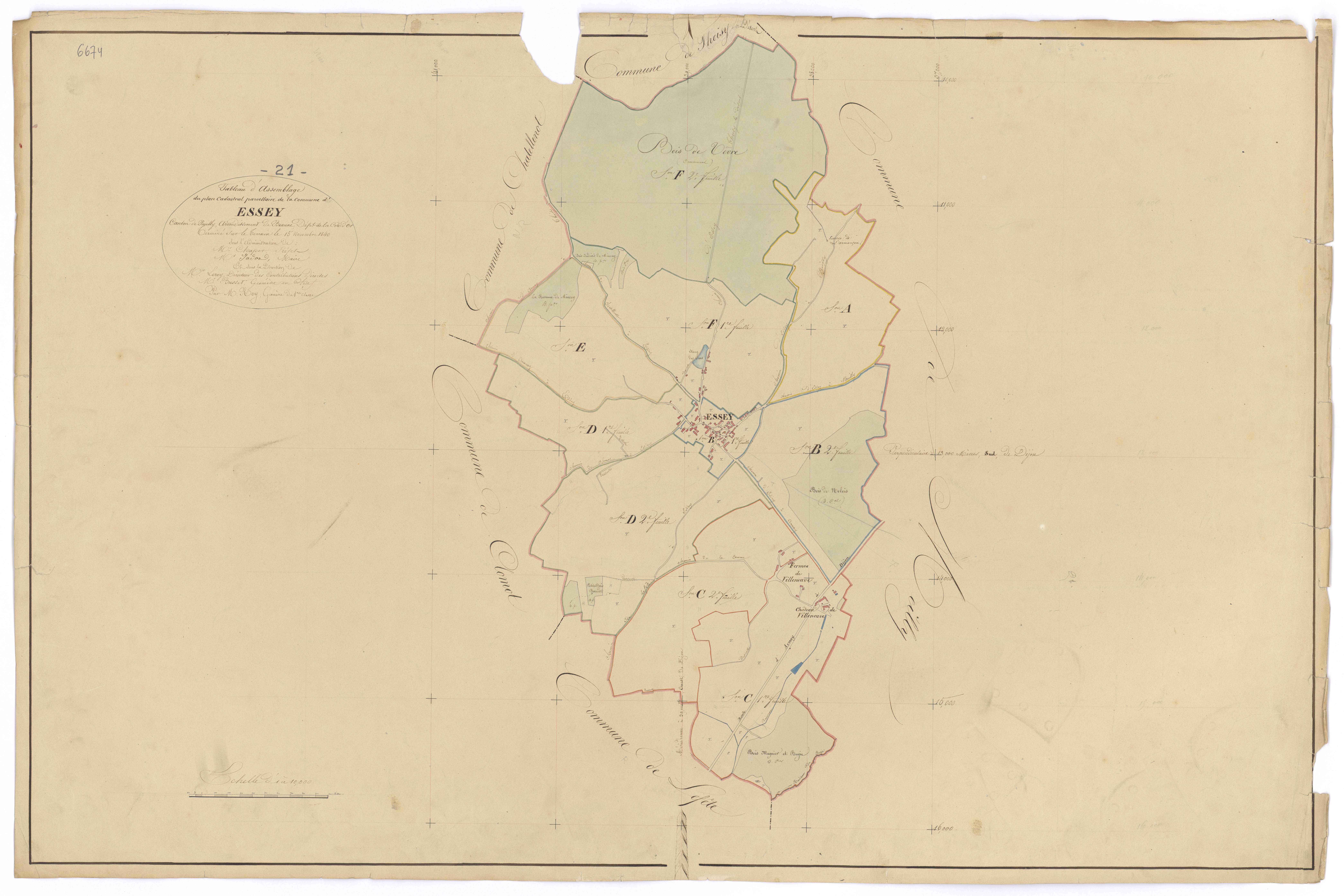 Essey - Tableau d'assemblage - 3 P PLAN 259/1
