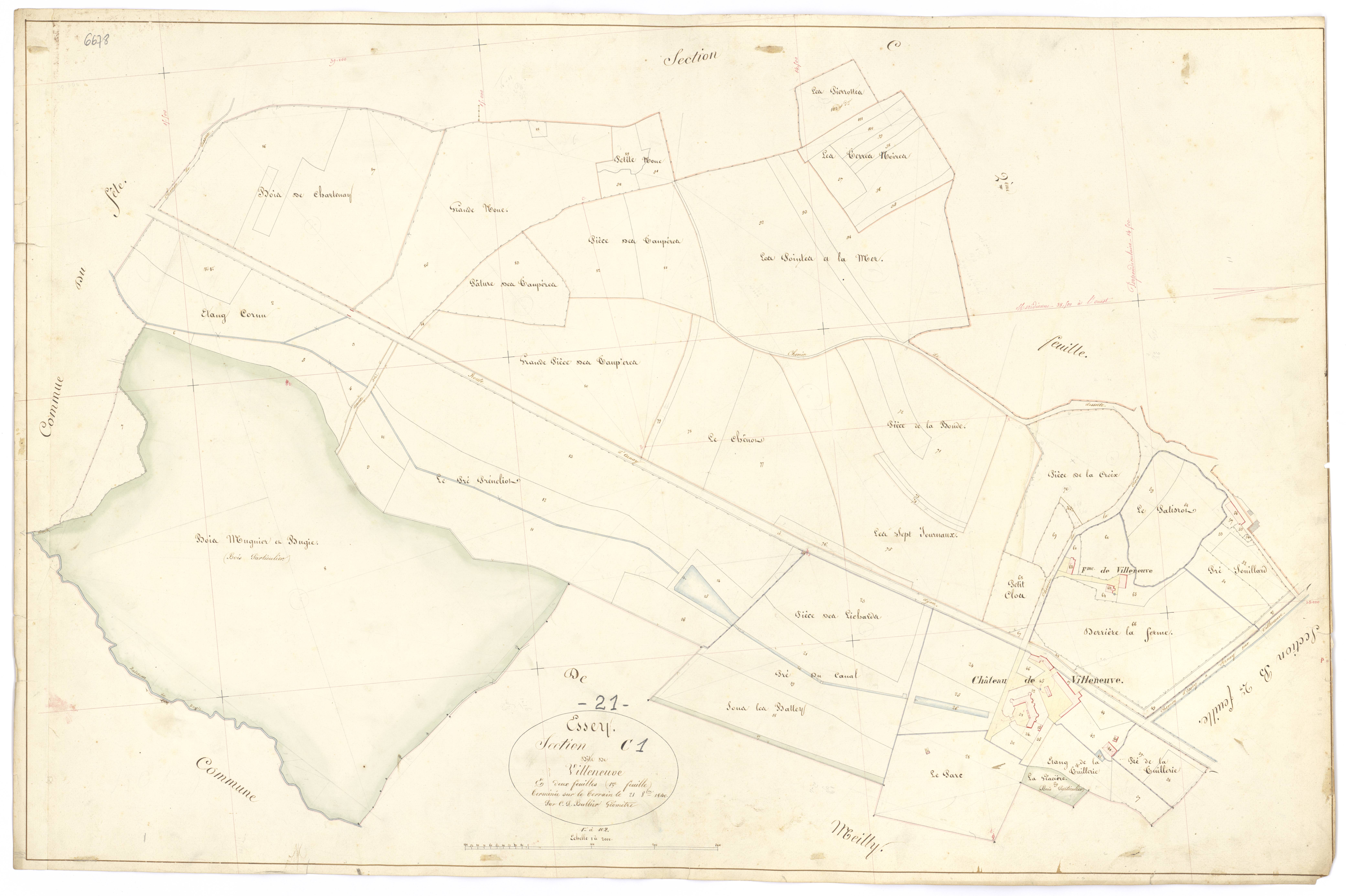 Essey - Section C1 - 3 P PLAN 259/5