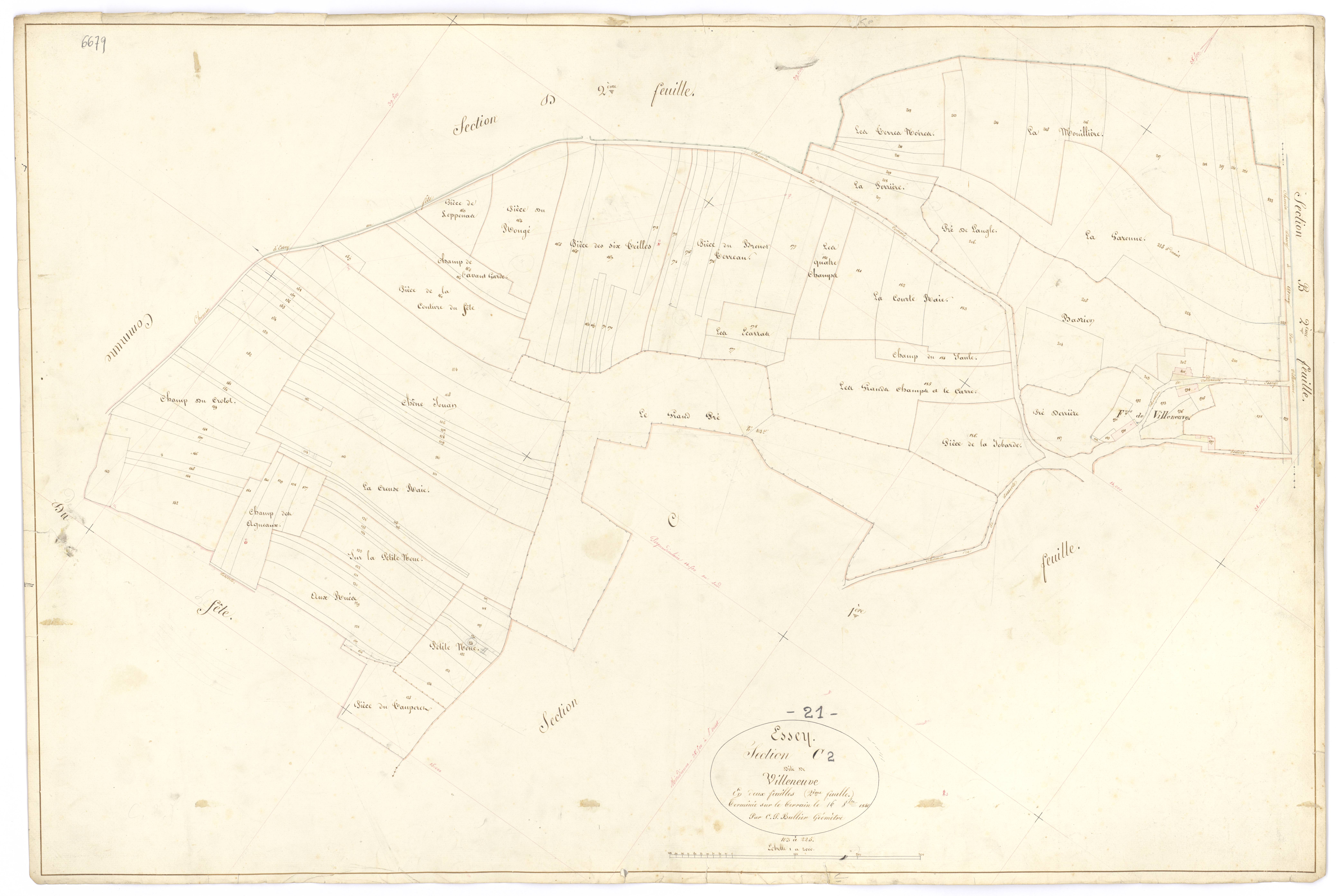 Essey - Section C2 - 3 P PLAN 259/6