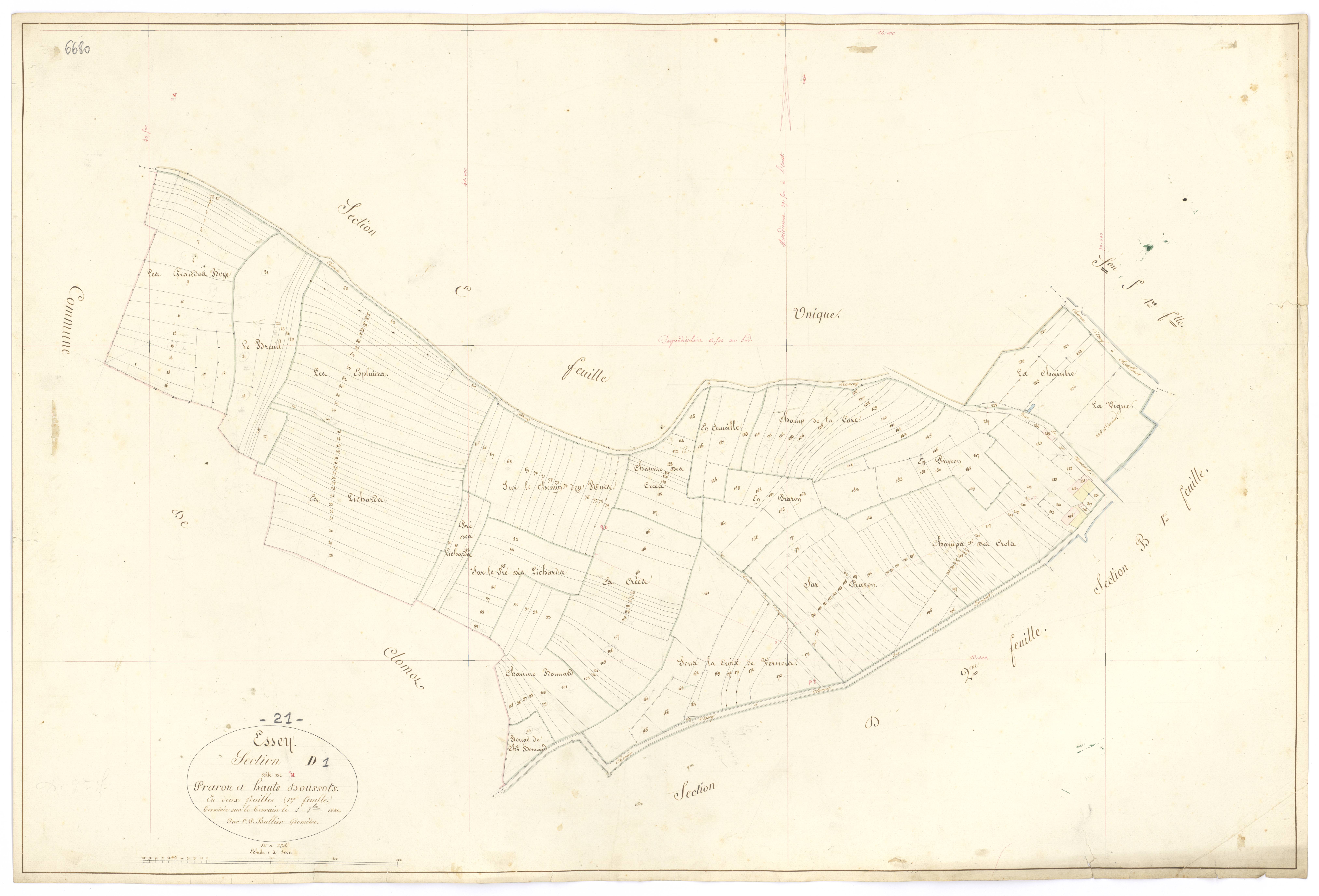 Essey - Section D1 - 3 P PLAN 259/7