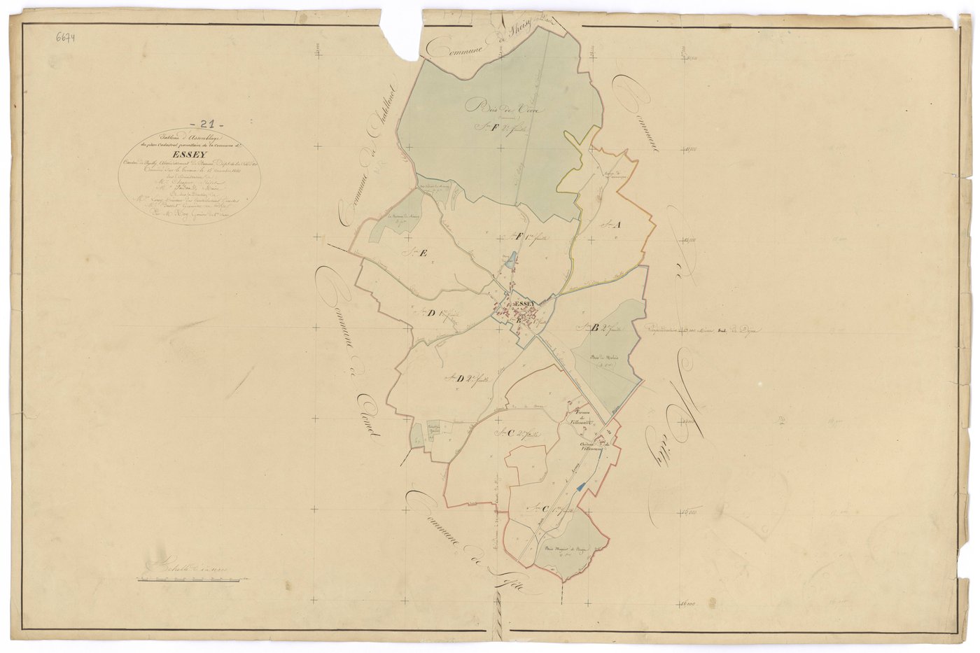 Essey - Tableau d'assemblage - 3 P PLAN 259/1