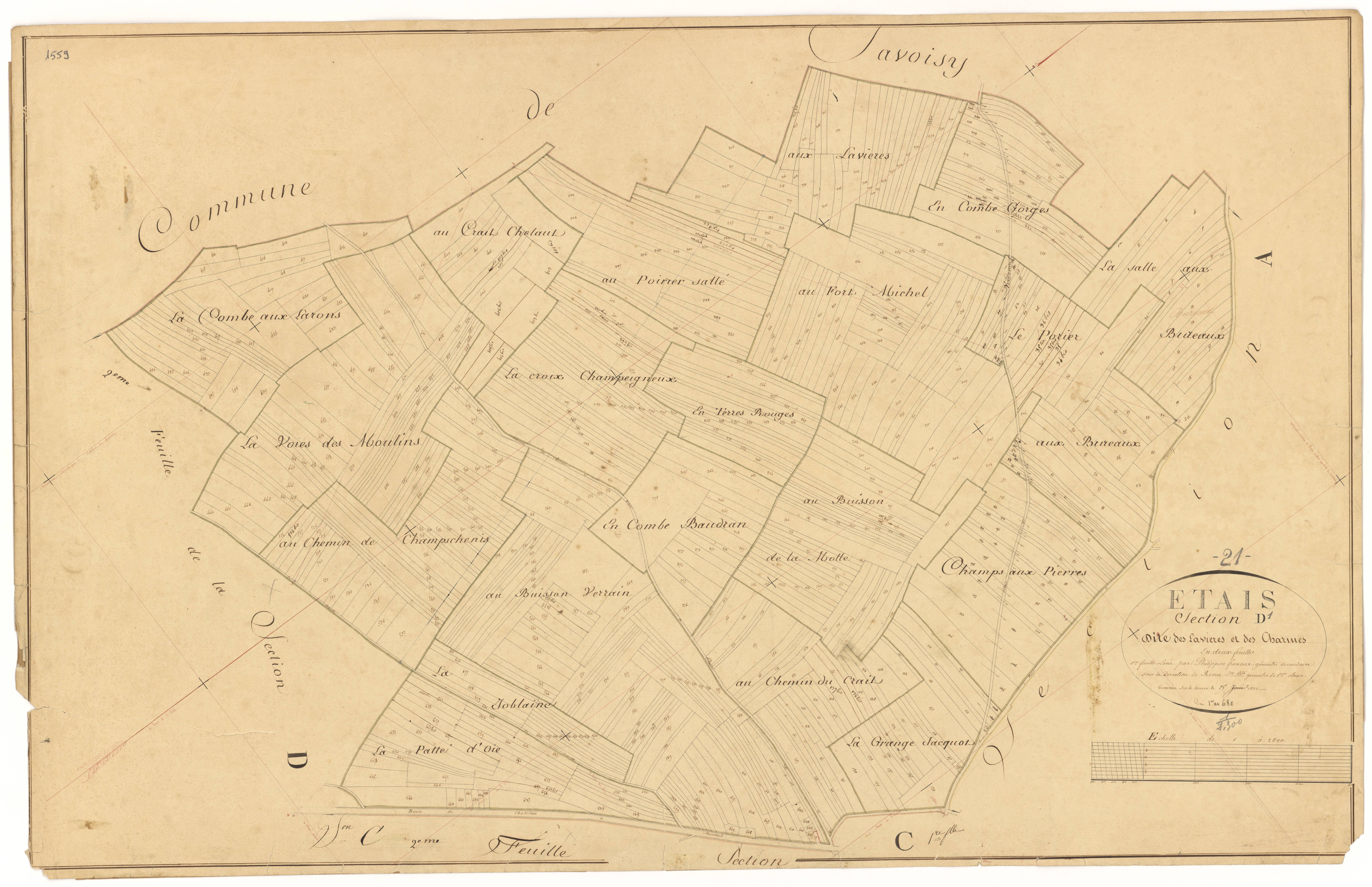 Etais - Section D1 - 3 P PLAN 260/8