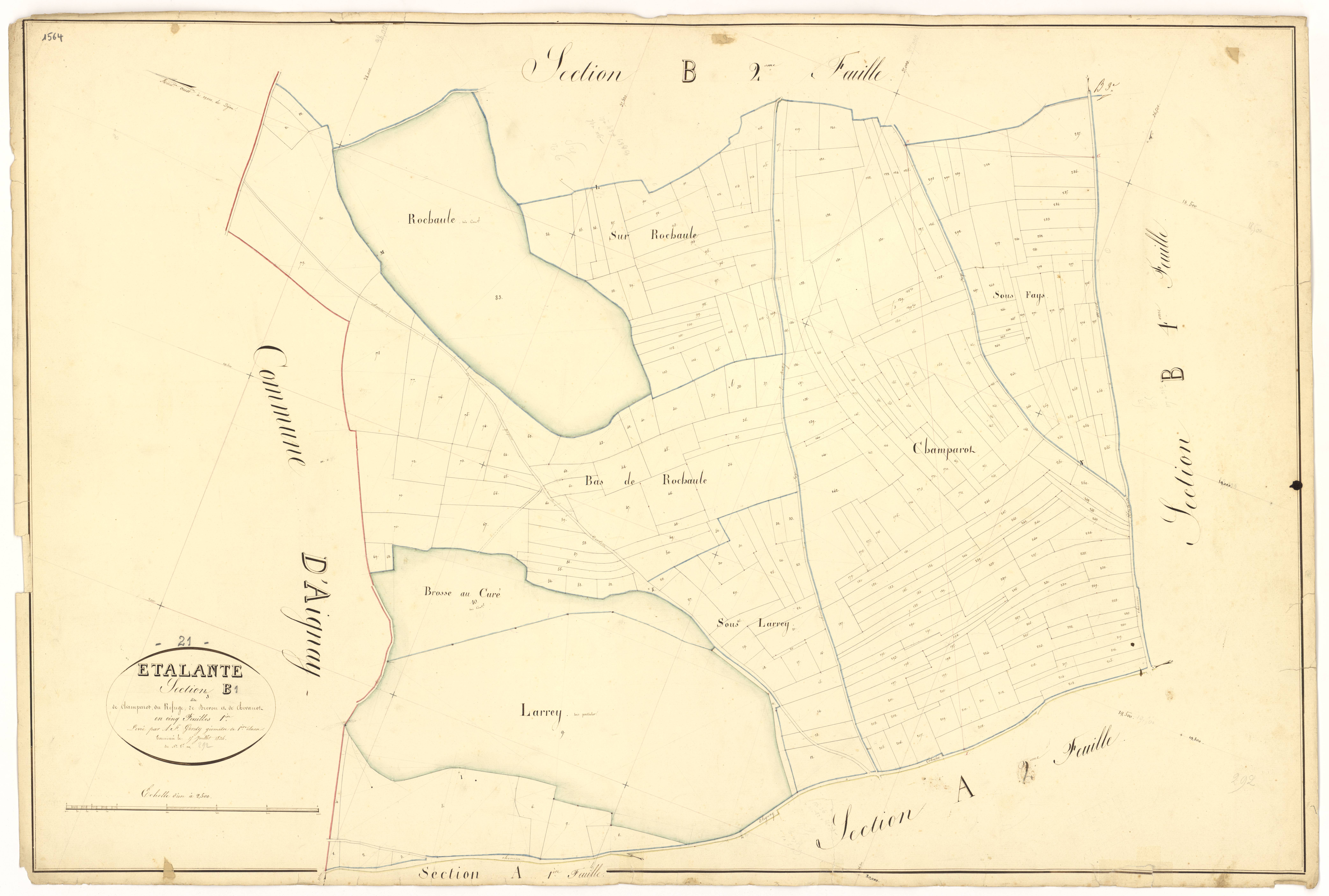 Etalante - Section B1 - 3 P PLAN 261/4