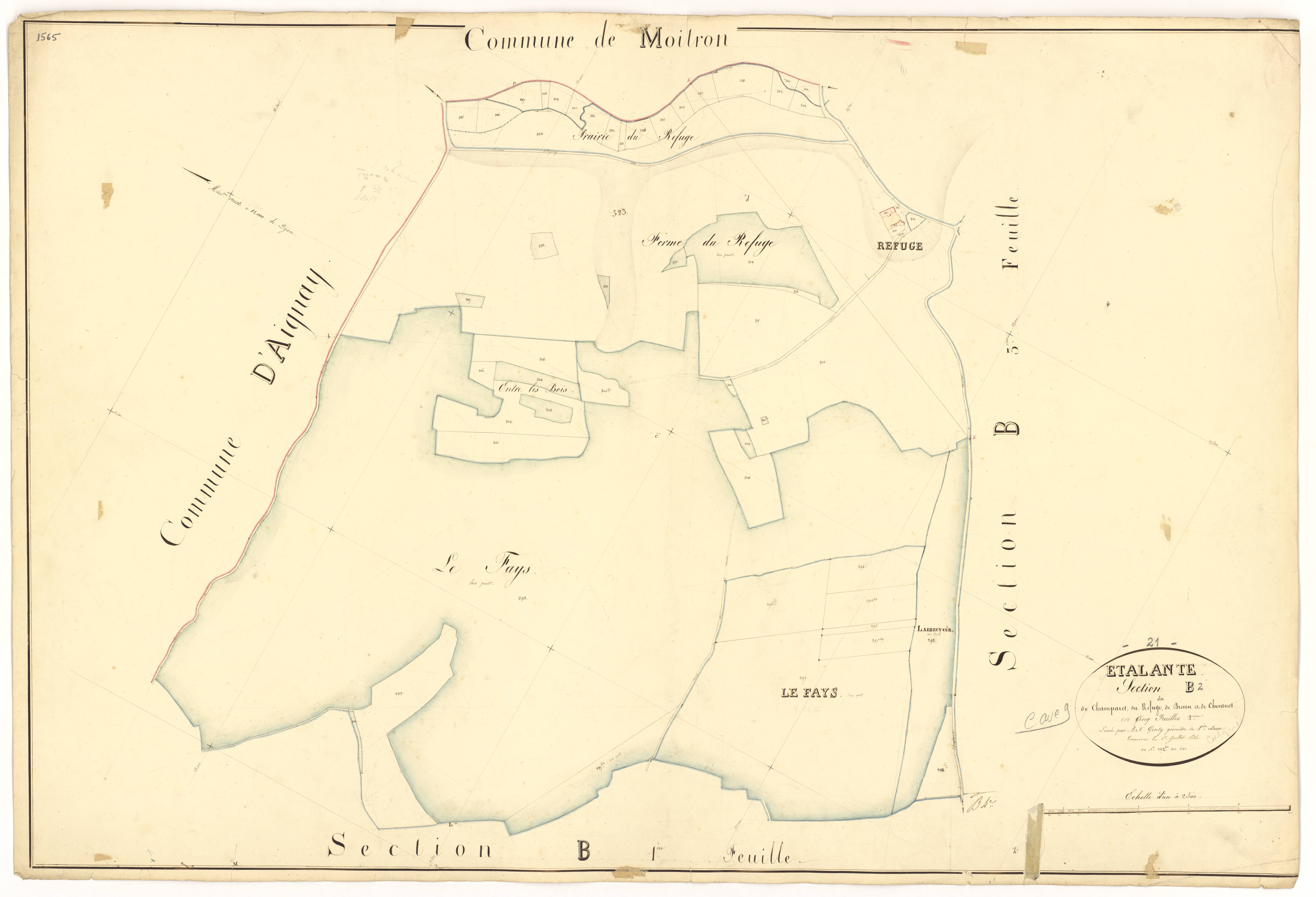 Etalante - Section B2 - 3 P PLAN 261/5