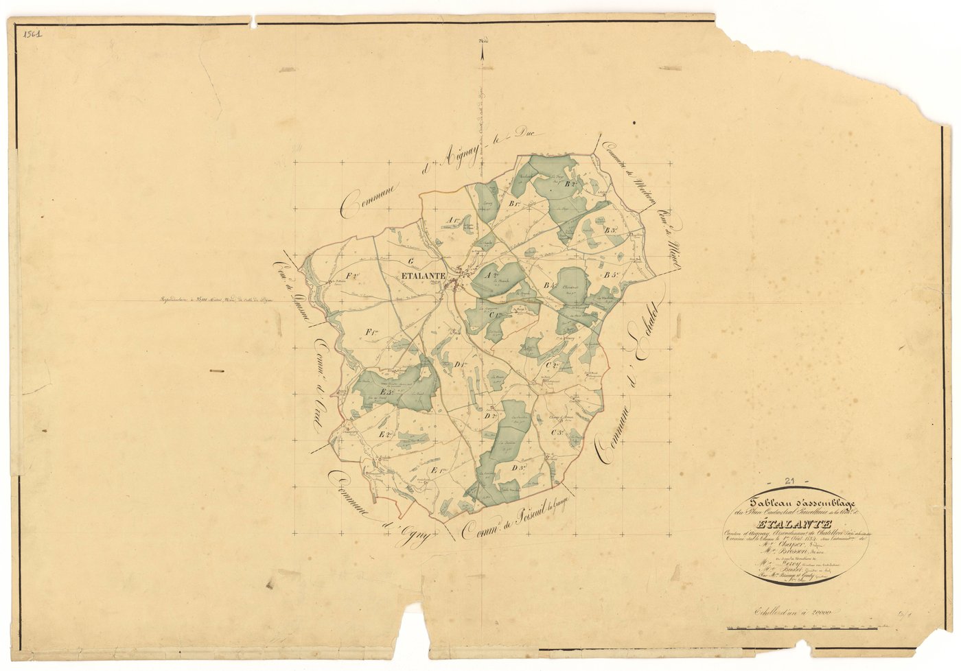 Etalante - Tableau d'assemblage - 3 P PLAN 261/1