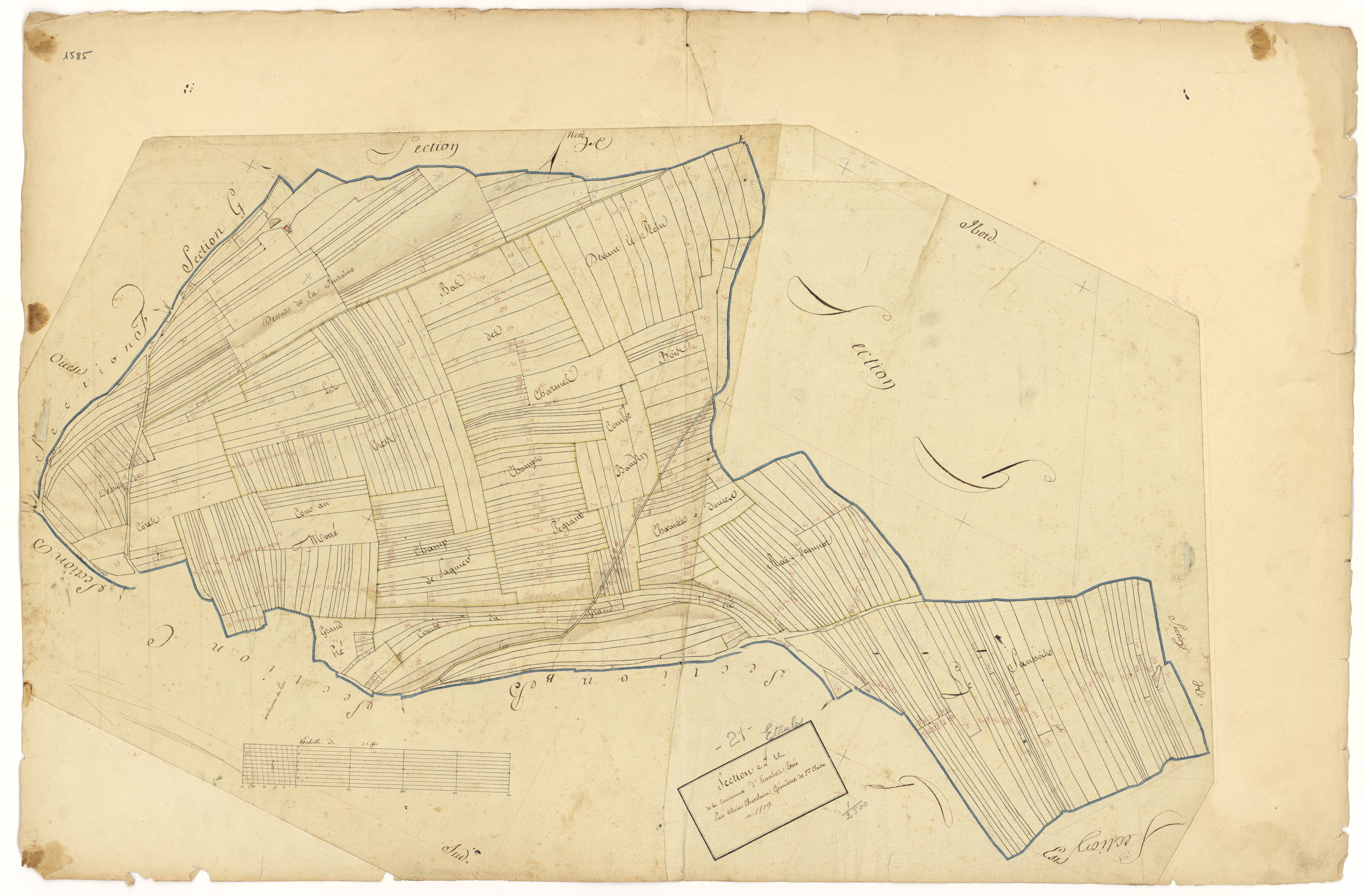 Etaules - Section A - 3 P PLAN 263/2