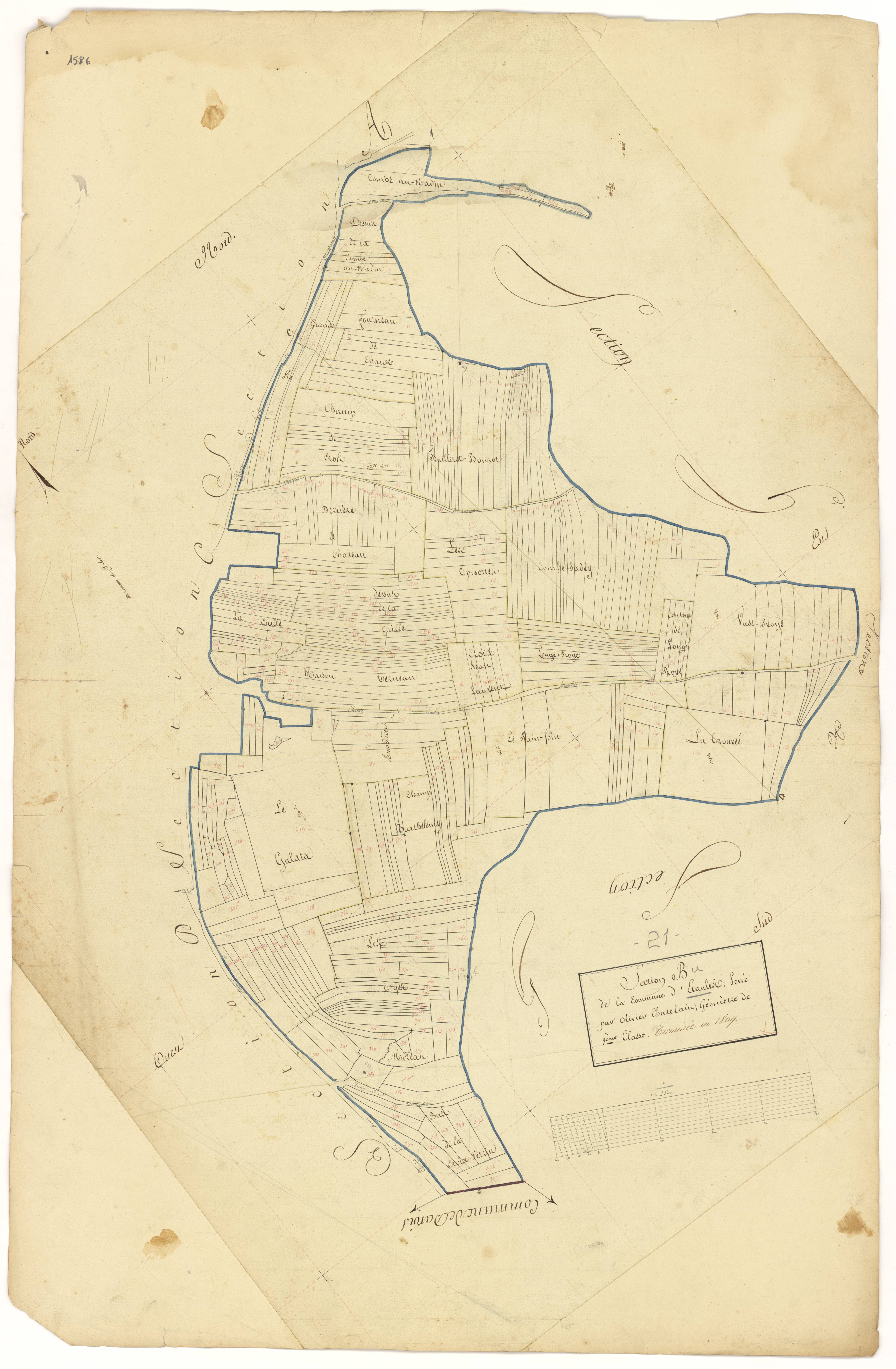 Etaules - Section B - 3 P PLAN 263/3