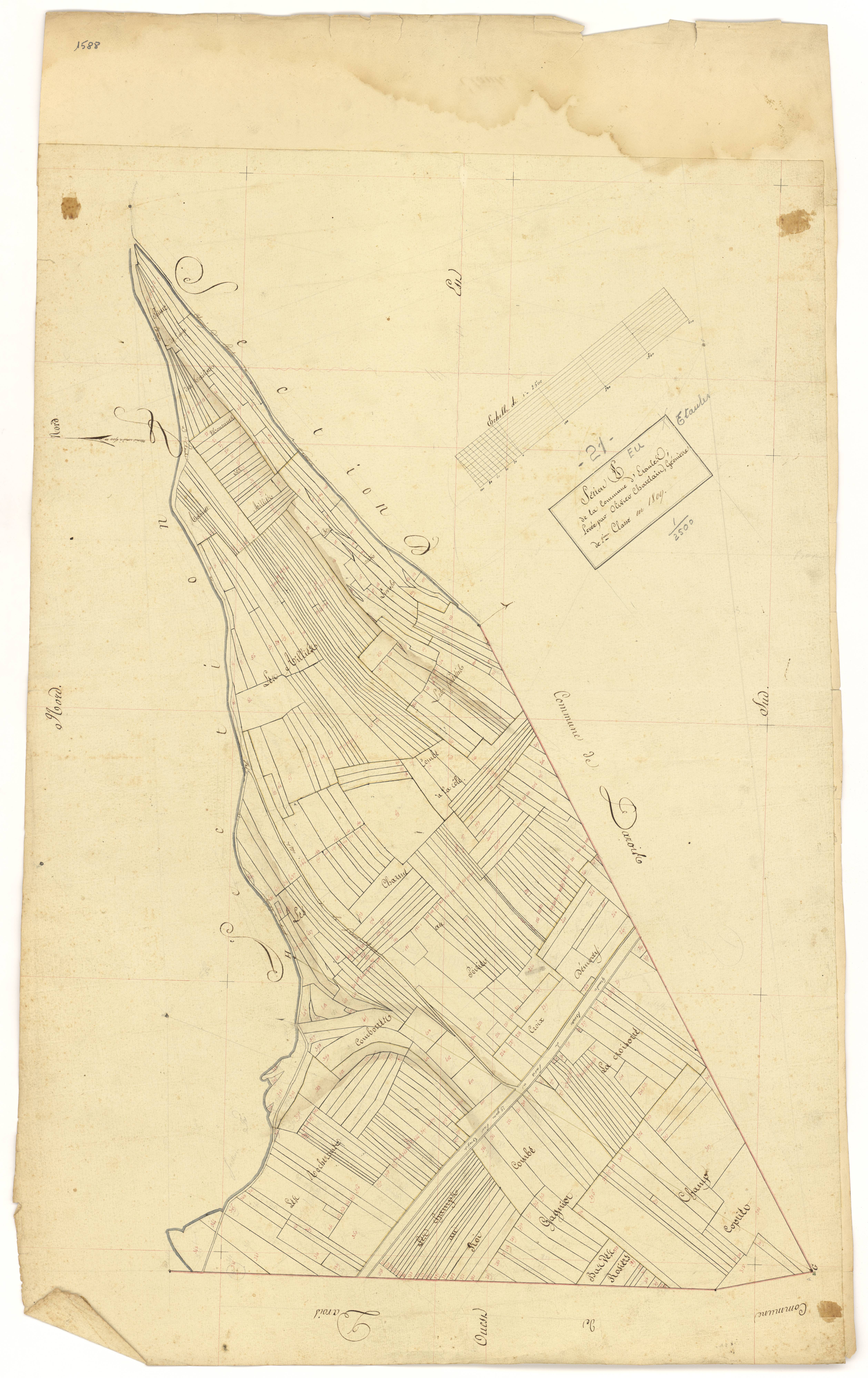 Etaules - Section E - 3 P PLAN 263/5