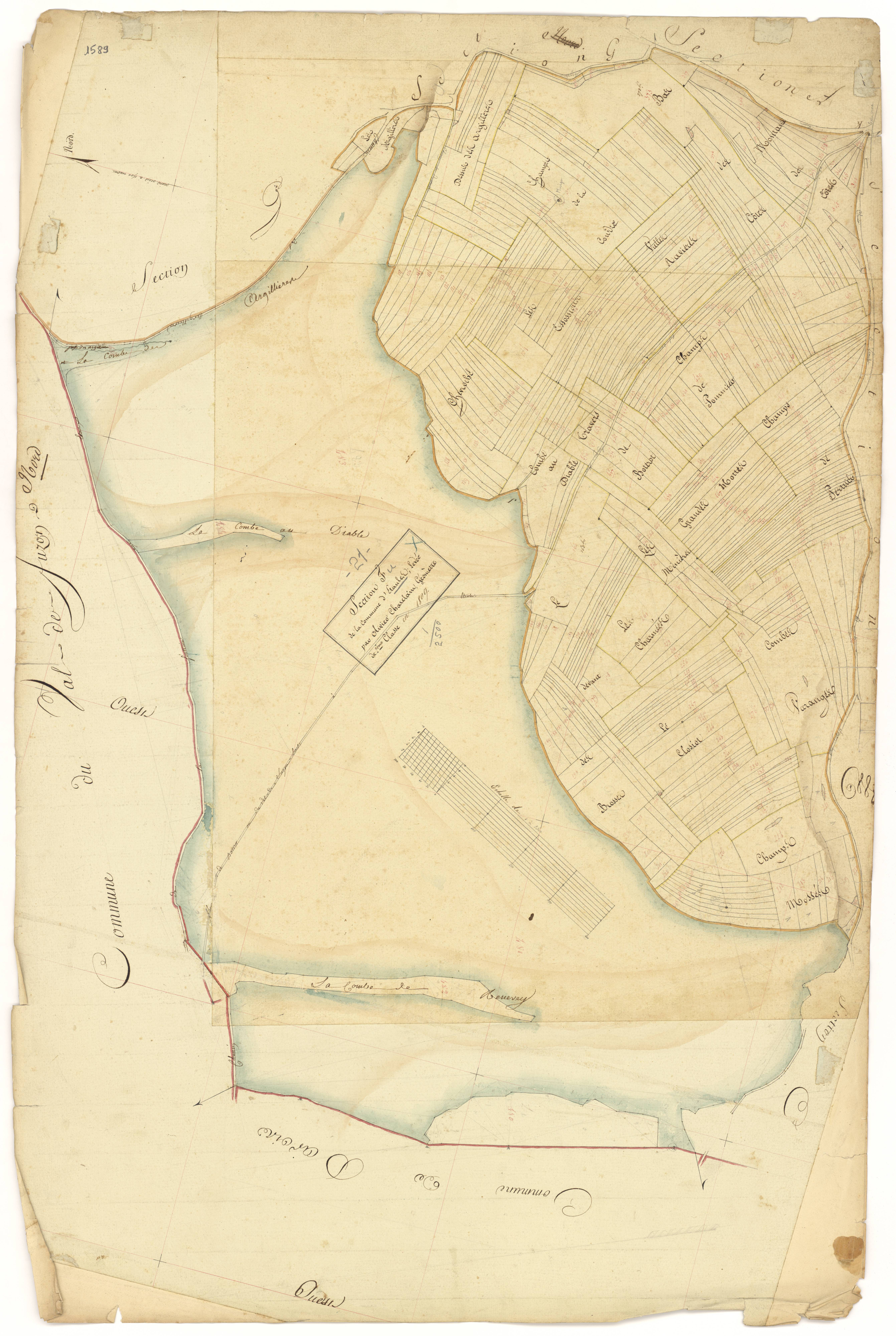 Etaules - Section F - 3 P PLAN 263/6