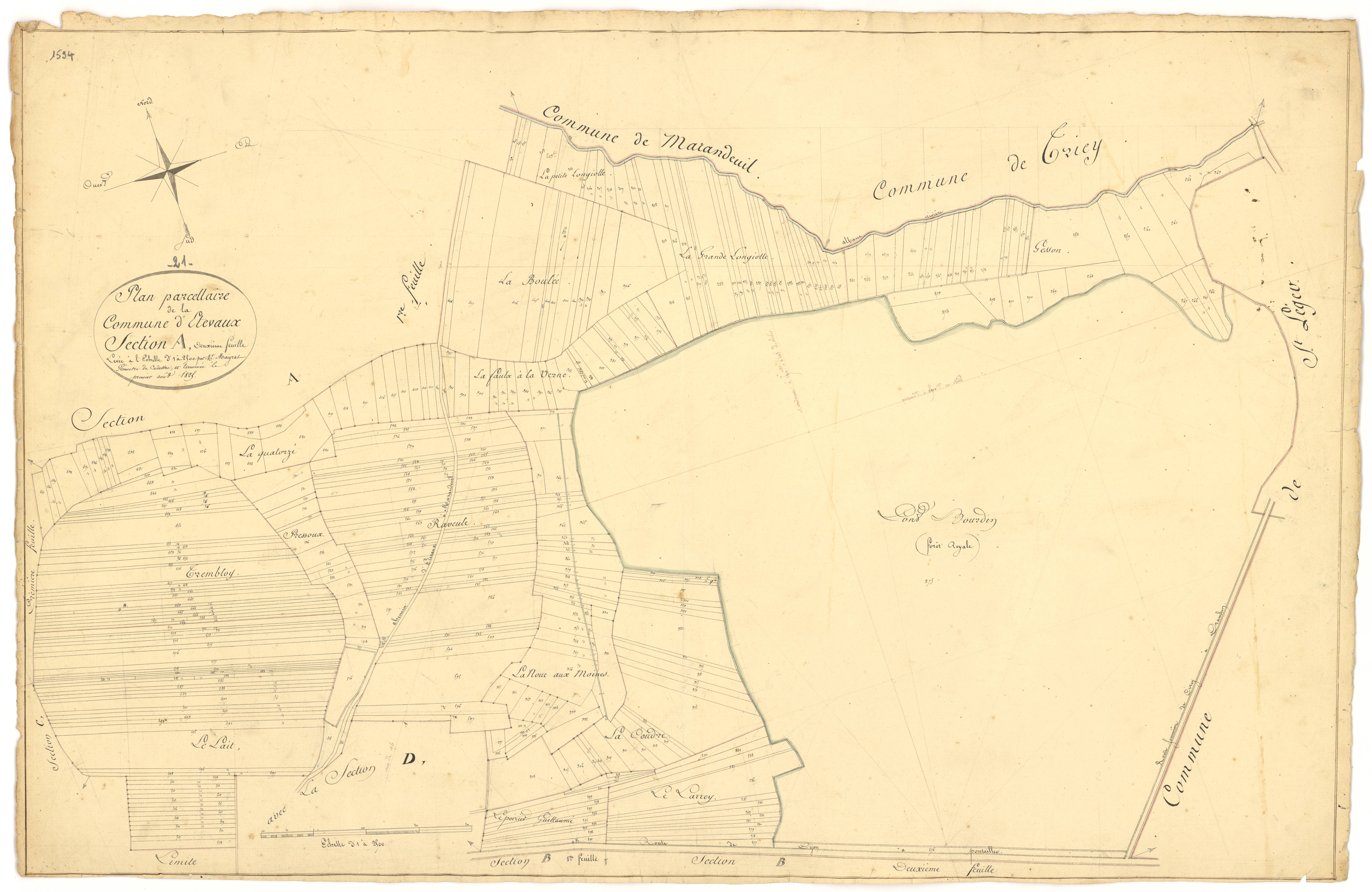 Etevaux - Section A2 - 3 P PLAN 264/3