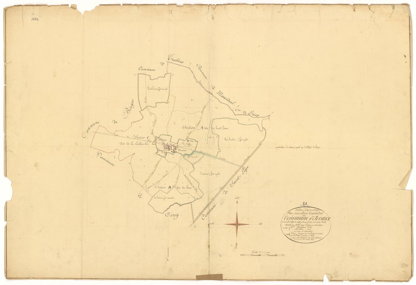 Etevaux - Tableau d'assemblage - 3 P PLAN 264/1