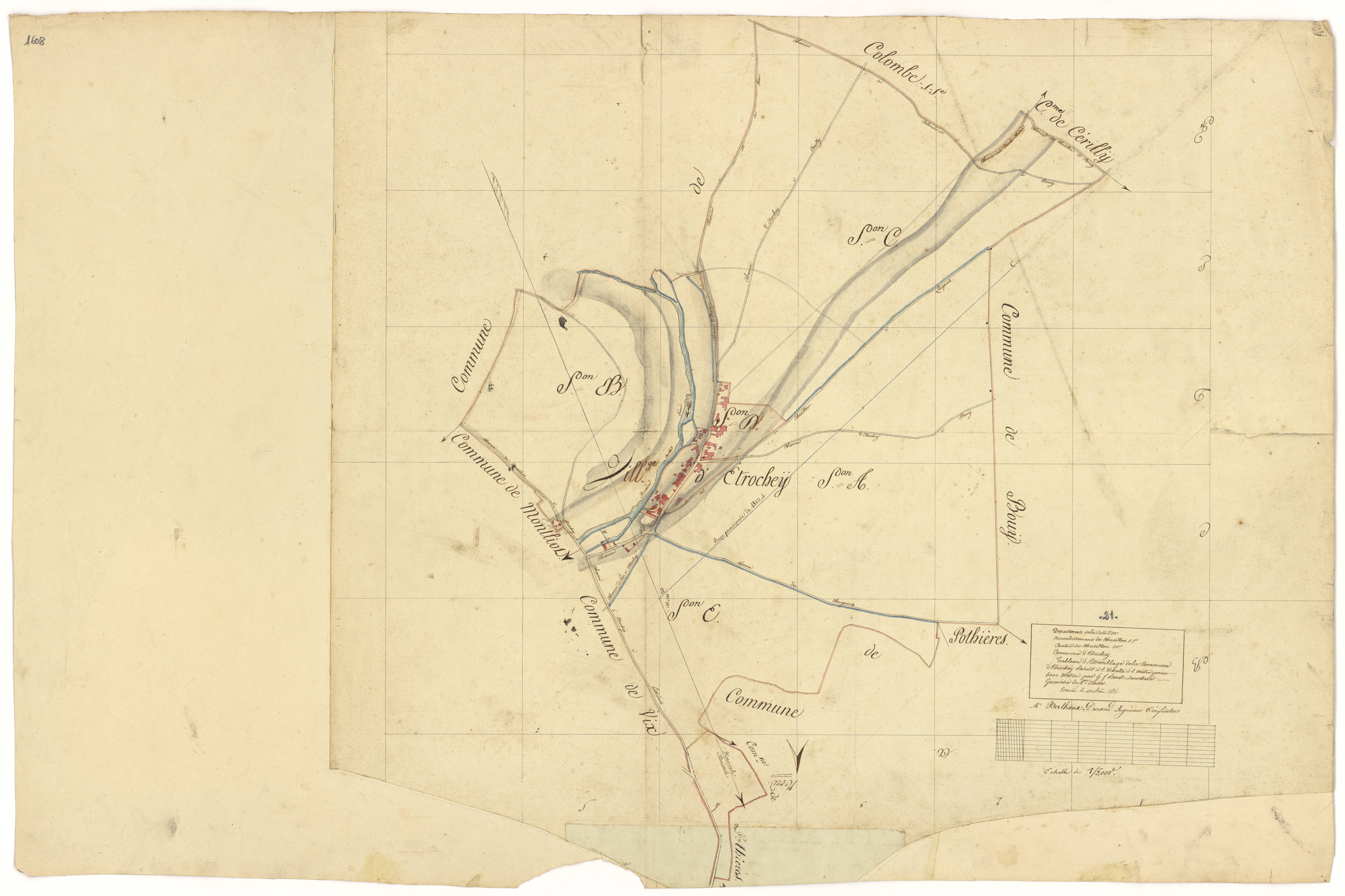 Etrochey - Tableau d'assemblage - 3 P PLAN 266/1